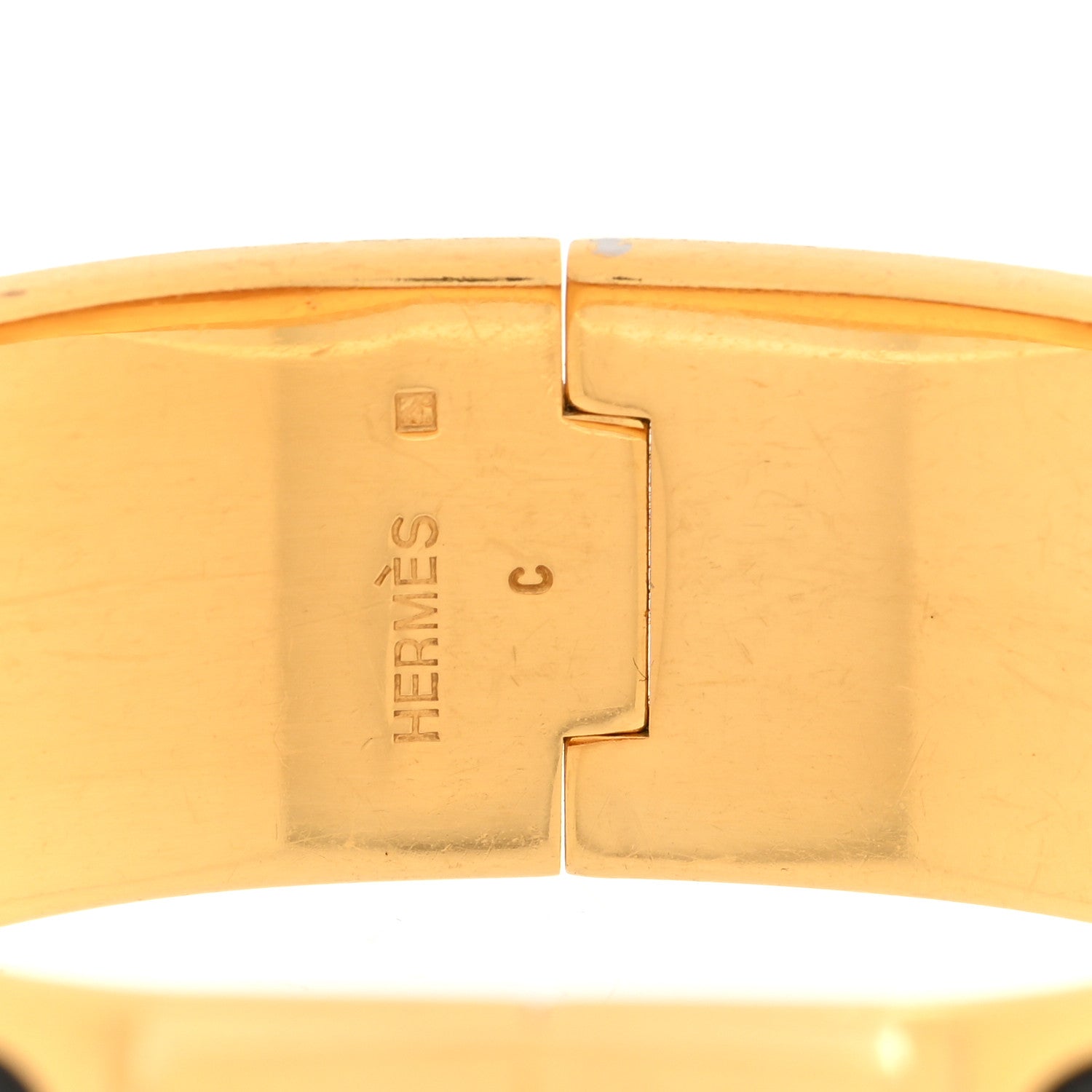 Hermes Enamel Printed Wide Grand Bracelet Black Multi 4 of 4