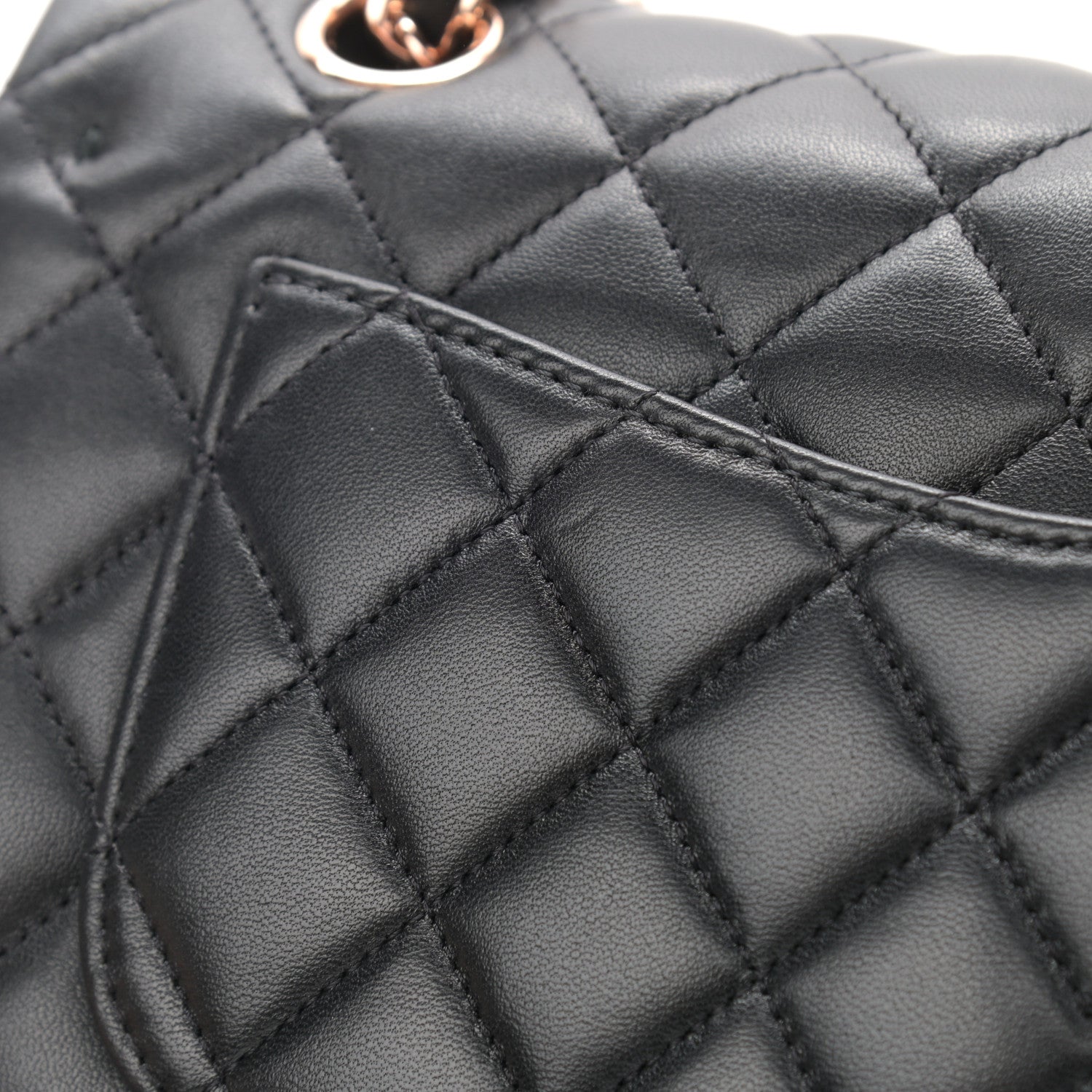 Chanel Lambskin Quilted Small Double Flap Black 13 of 16