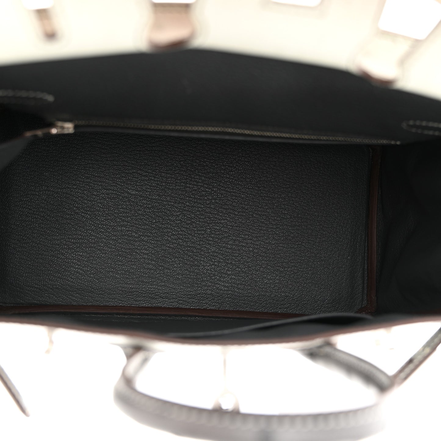 Ostrich Horseshoe Birkin 25 Gris Perle Gris Meyer