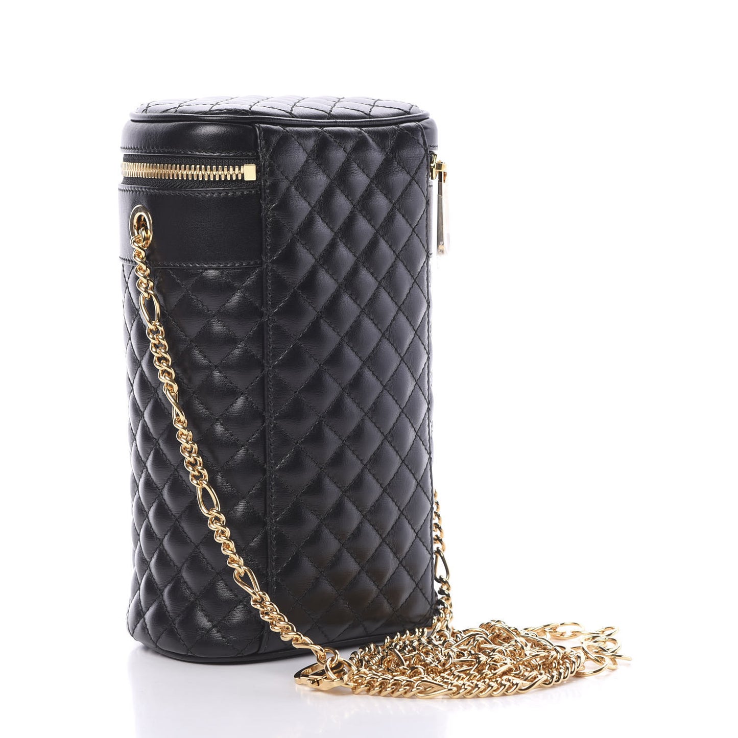 Calfskin Trapuntata Zumi Belt Bag Black