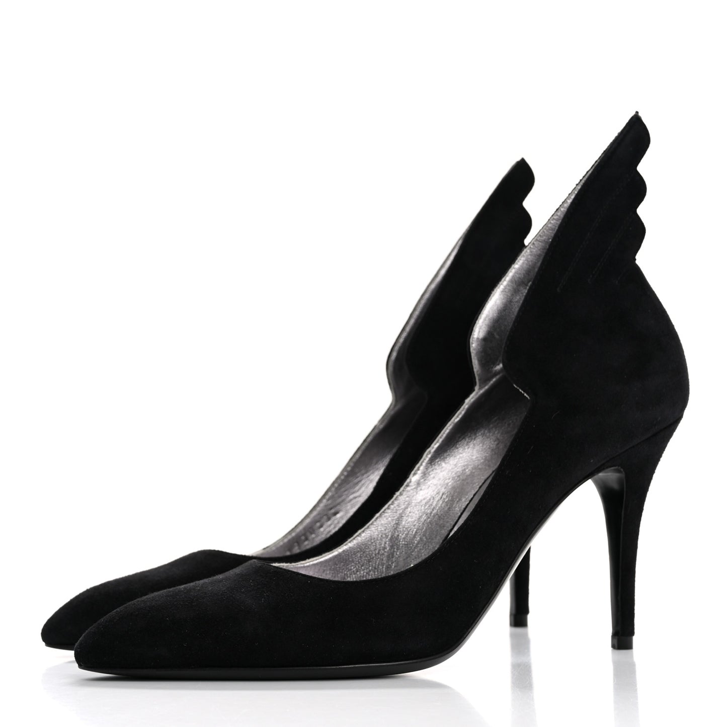 Suede Goatskin Victoire 90 Pumps 38 Black