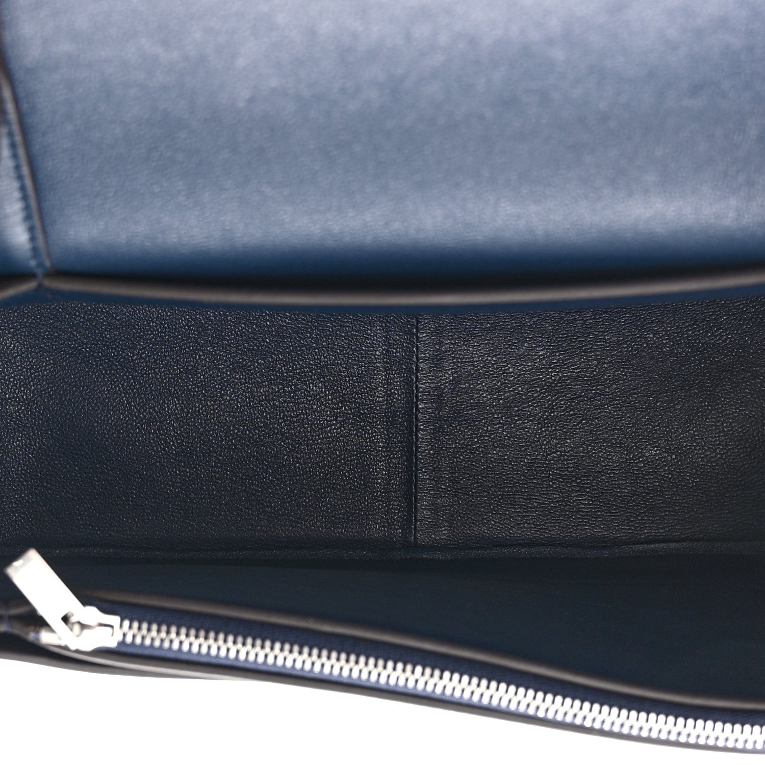 Celine Shiny Smooth Calfskin Medium Frame Shoulder Bag Steel Blue Plum 5 of 10