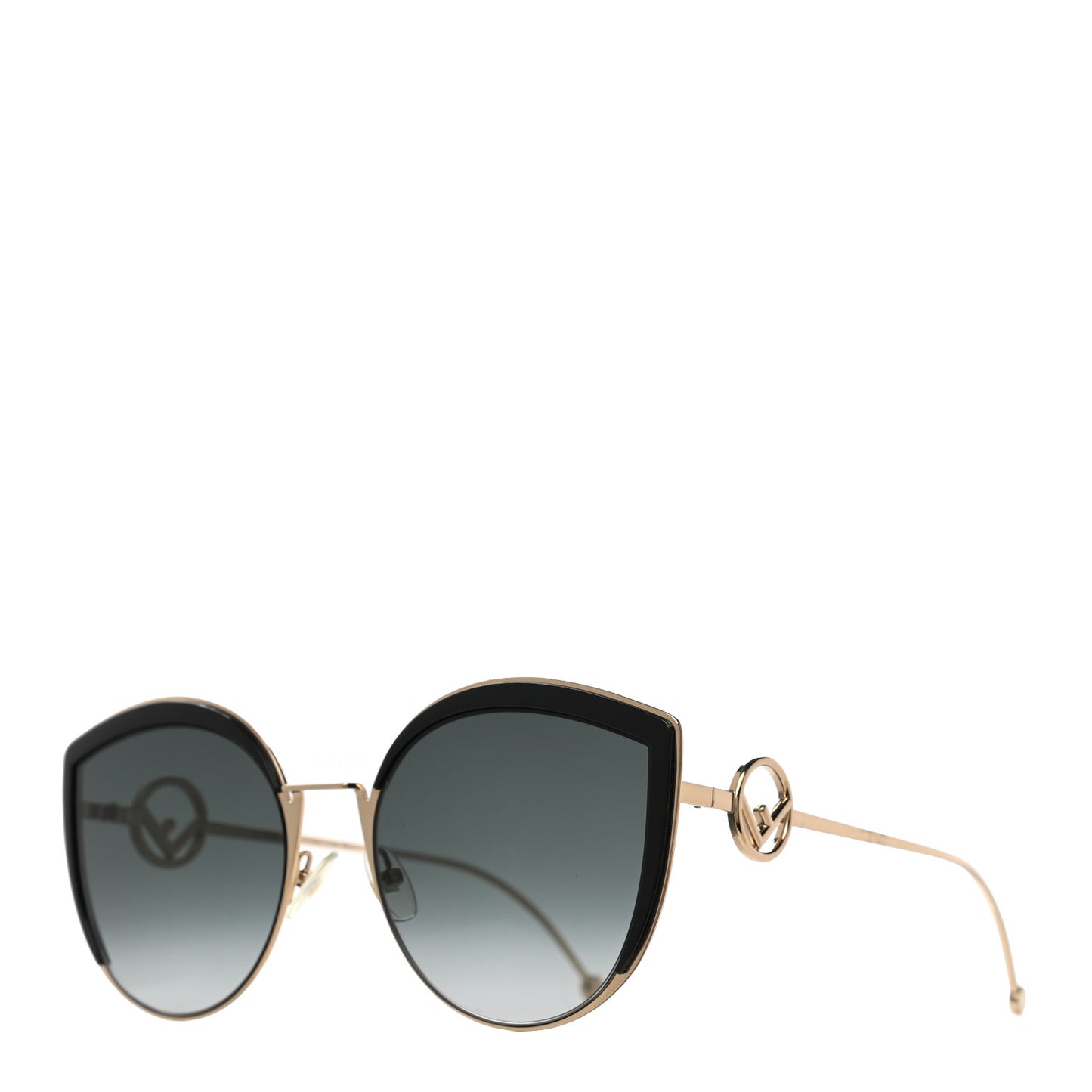 Metal Acetate F is Fendi Cat Eye Sunglasses FF 0290/S Gold