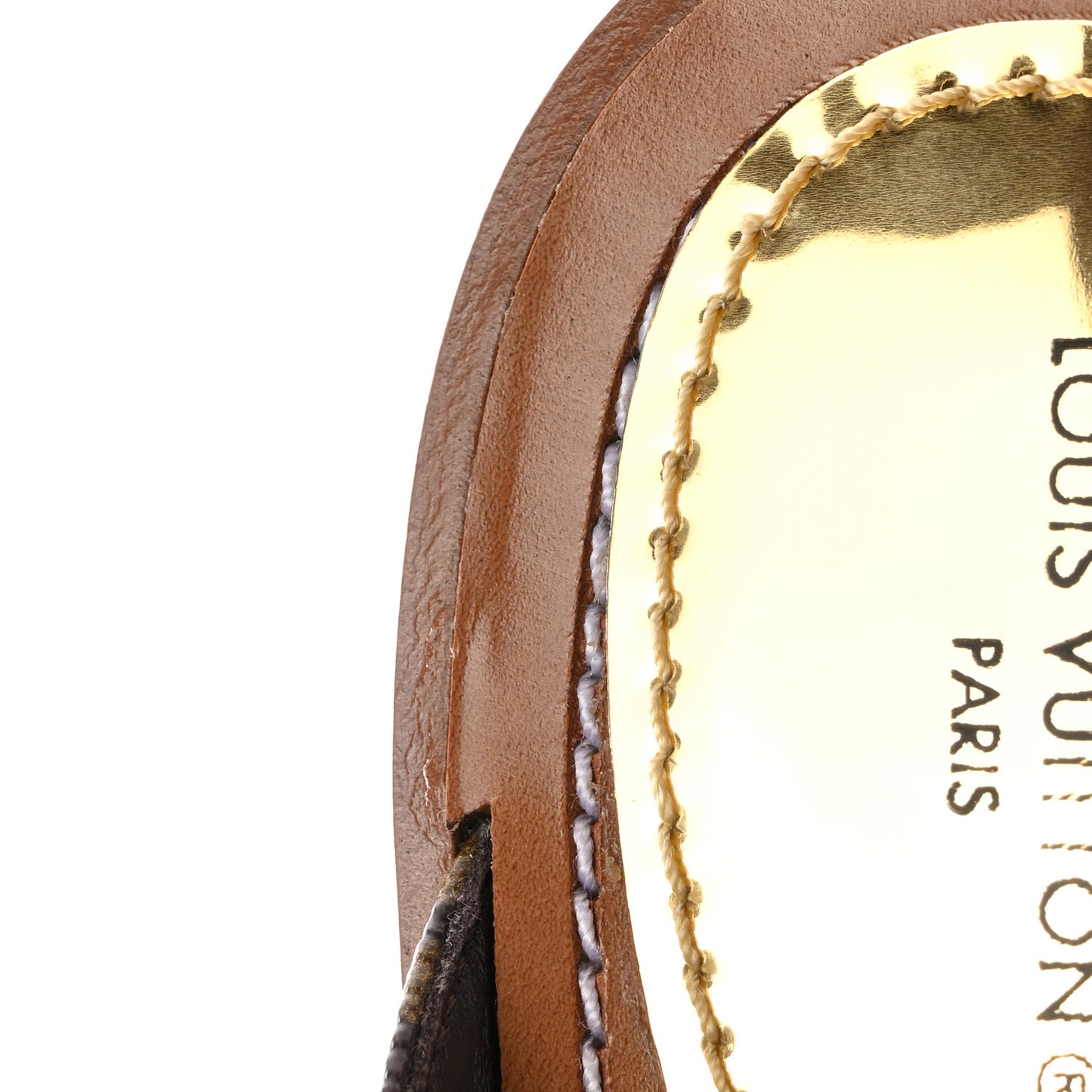 Monogram Sunny Flat Thong Sandals 39.5 Brown