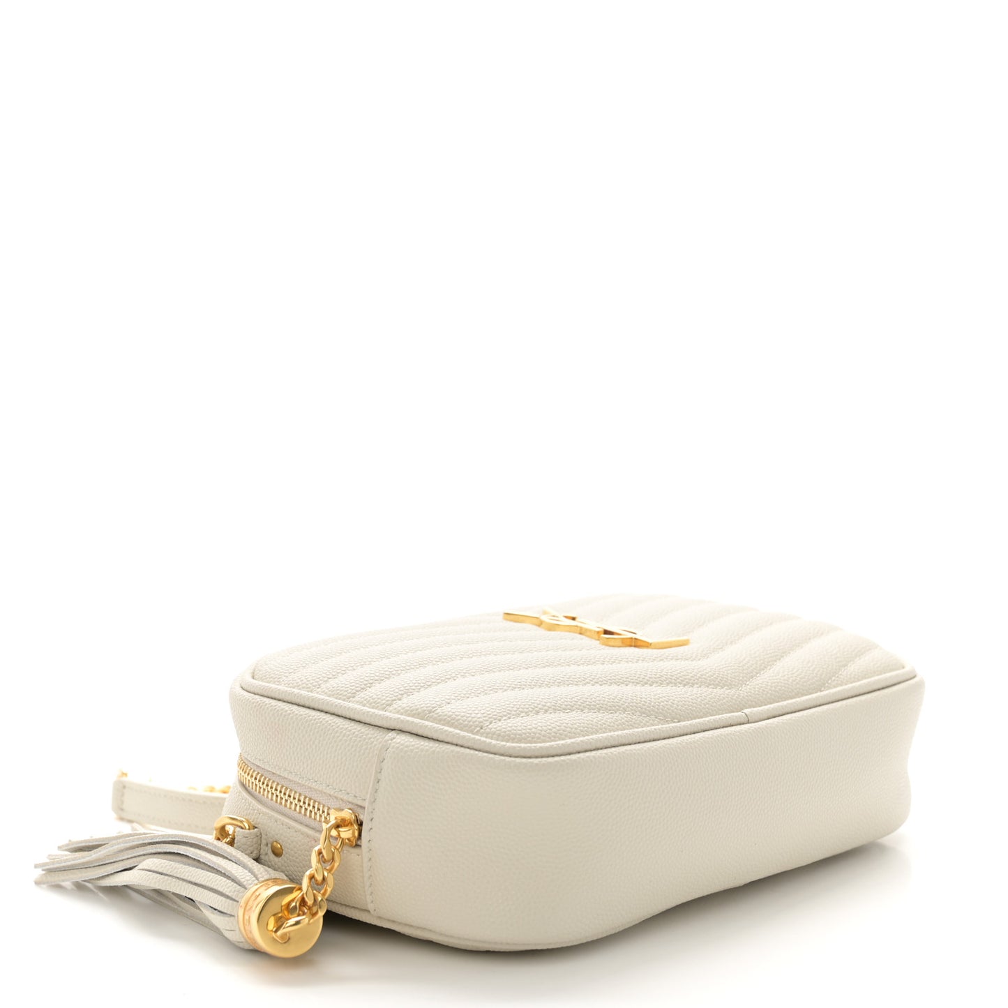 Grain De Poudre Matelasse Monogram Mini Lou Camera Bag Crema Soft