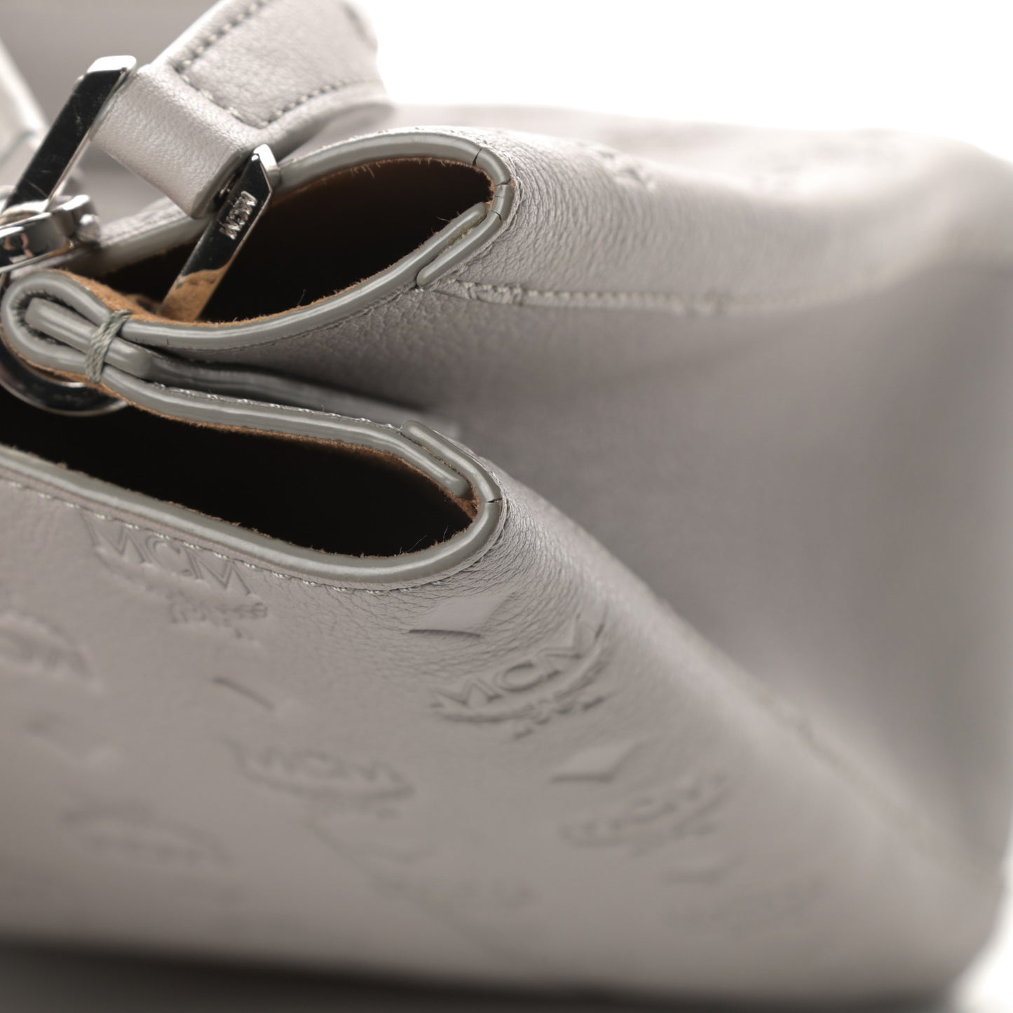 Calfskin Ottomar Monogram Sarah Convertible Hobo Dove
