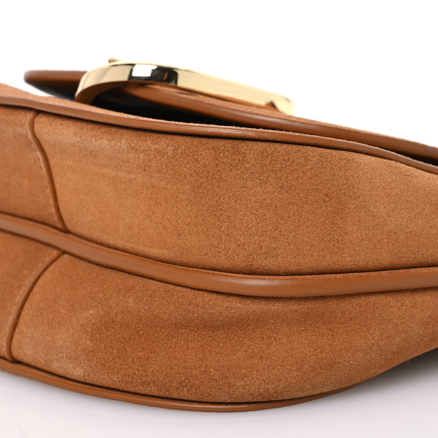 Suede Calfskin Mini Alix Hunter Crossbody Bag Cinnamon