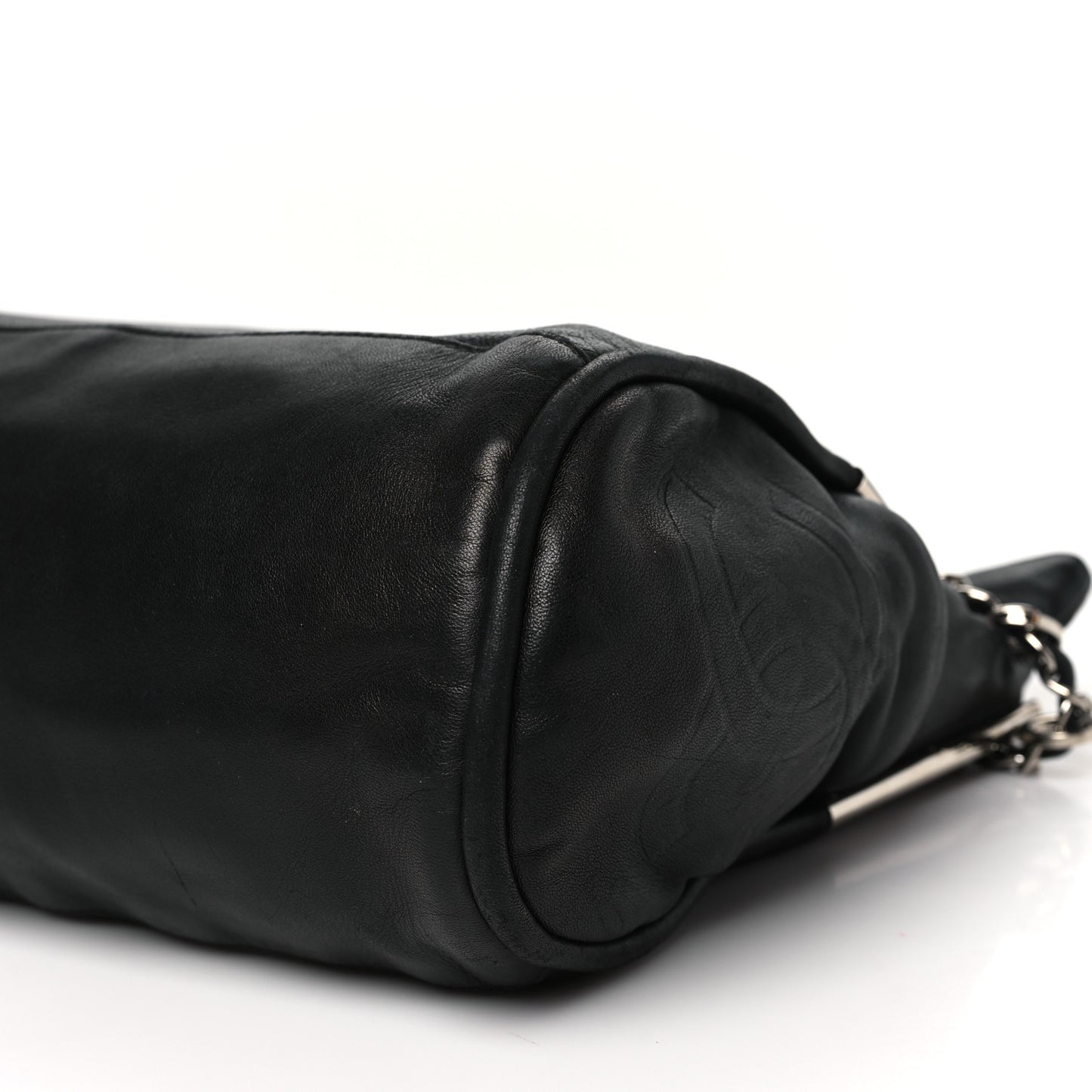 Lambskin Large Ultimate Soft Tote Black