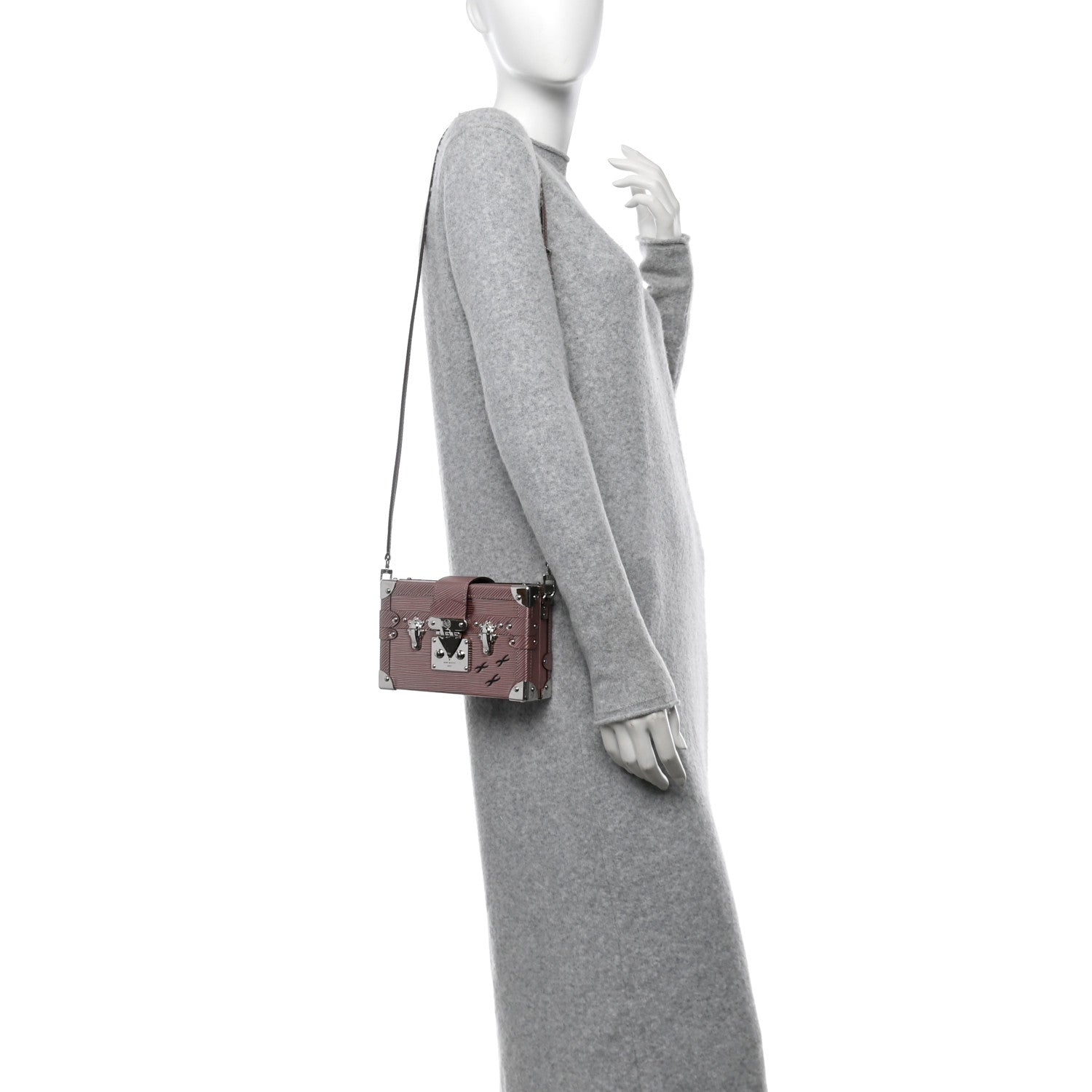 Louis Vuitton Epi Petite Malle Rose Gold 2 of 13