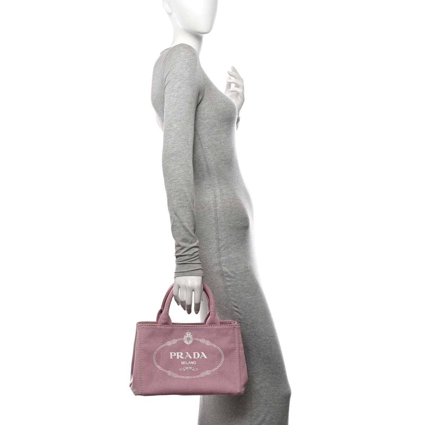 Canapa Small Logo Tote Alabastro White