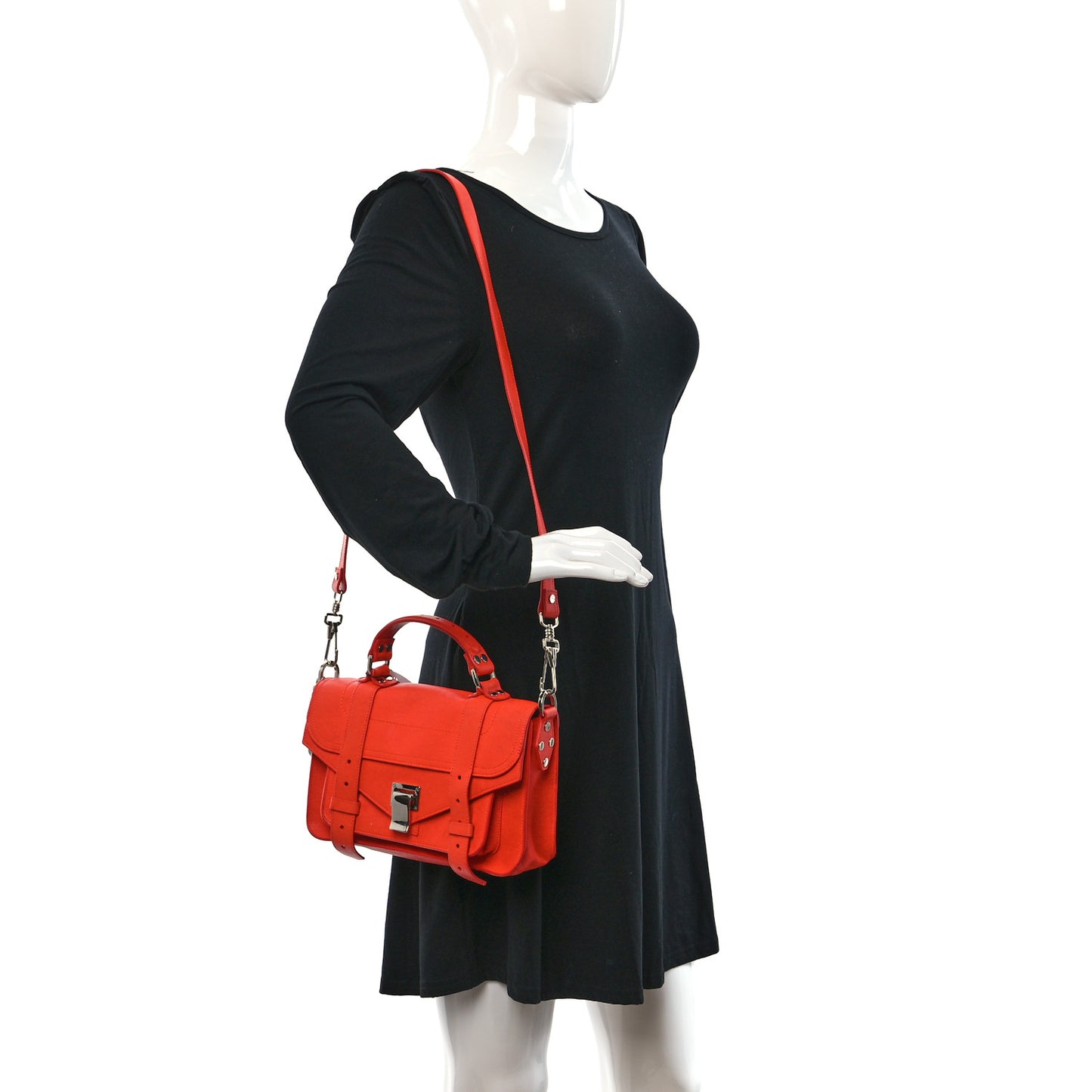 Lambskin Tiny PS1 Satchel Orange Pepper