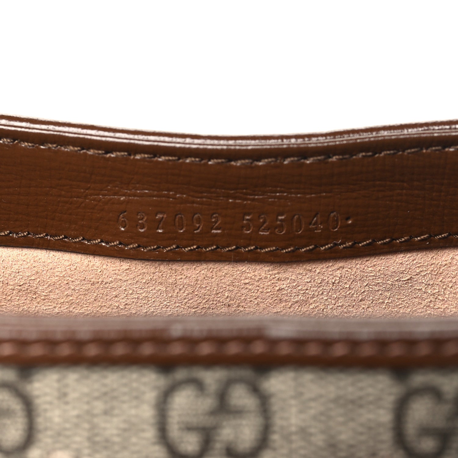 Gucci GG Supreme Monogram Azalea Calfskin Web Mini Jackie 1961 Hobo Beige Ebony Brown Sugar 7 of 10