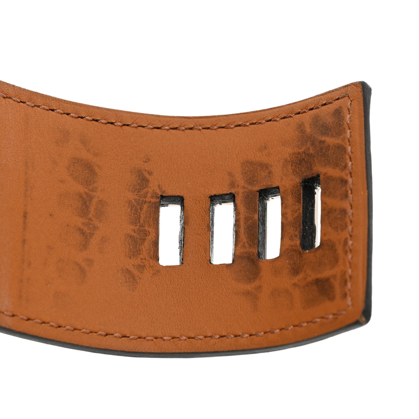 Matte Alligator Collier De Chien CDC Bracelet S Black