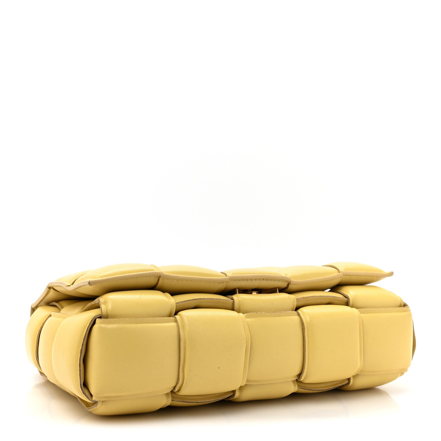 Bottega Veneta Lambskin Maxi Intreccio Padded Chain Cassette Crossbody Bag Corn 4 of 17