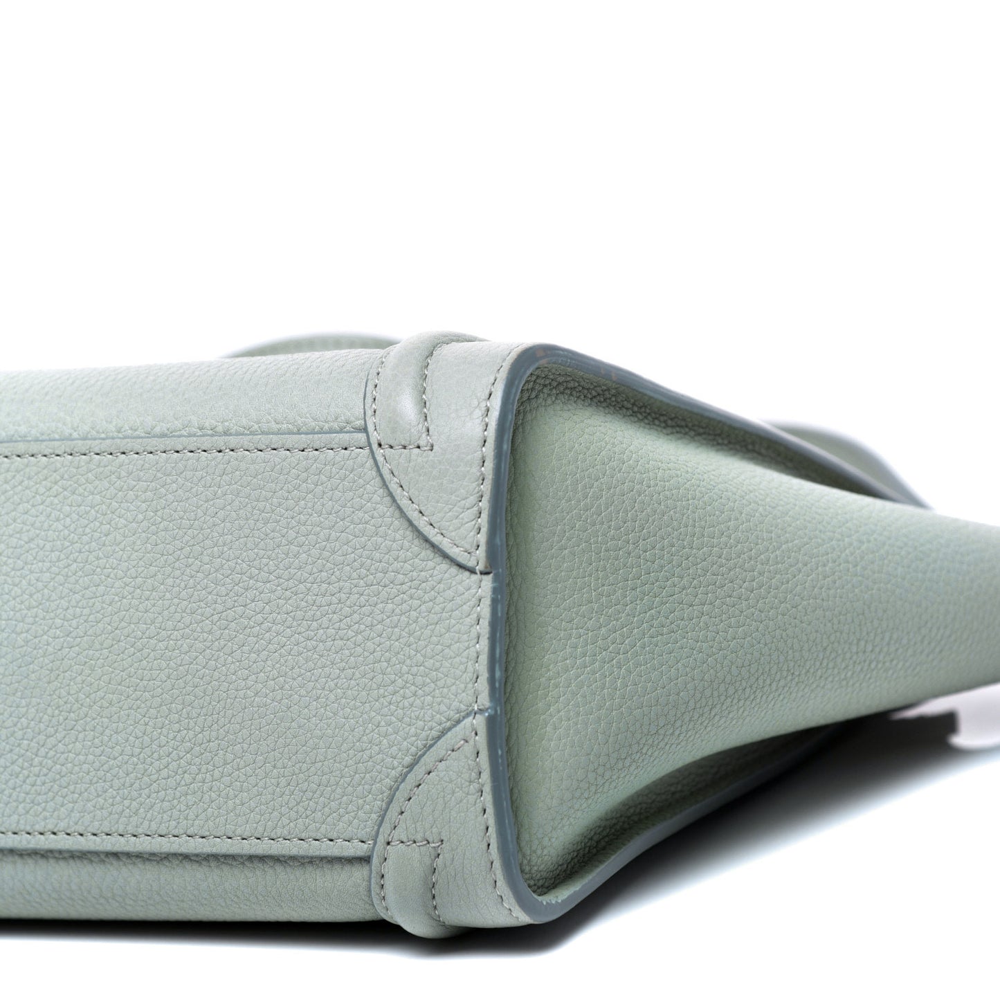 Drummed Calfskin Nano Luggage Almond