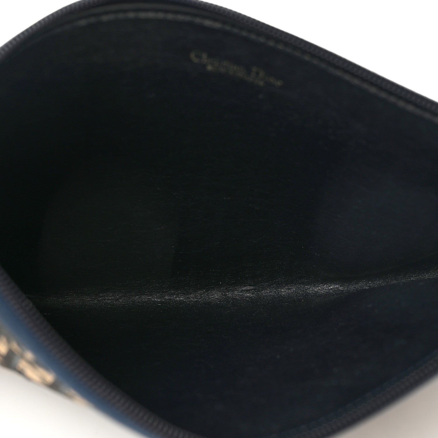 Christian Dior Monogram Wristlet Clutch Navy Blue 5 of 6