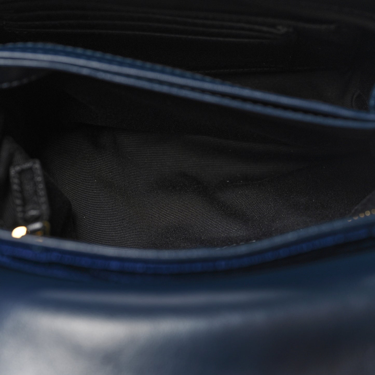 Velvet Y Quilted Monogram Toy Loulou Chain Satchel Deep Marine