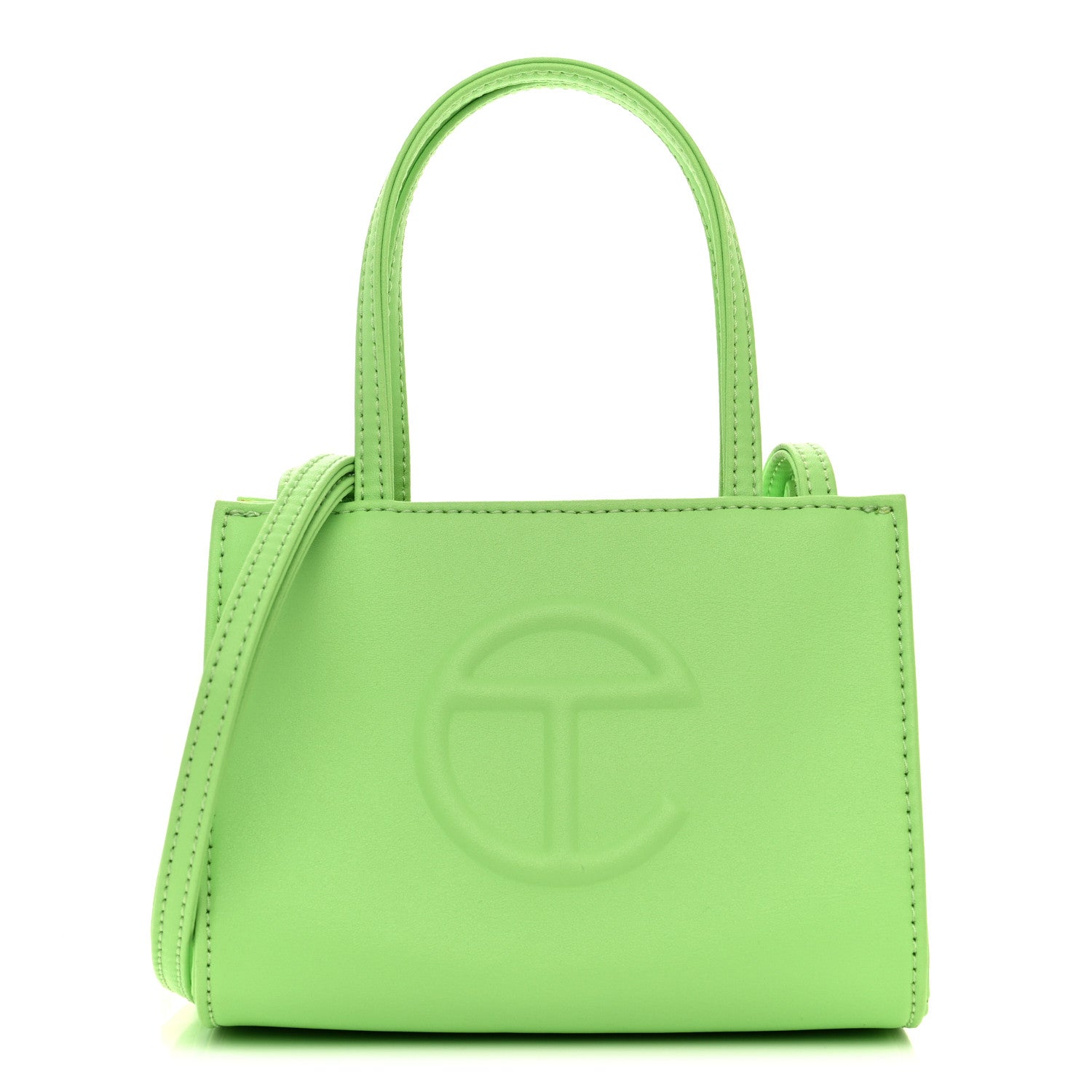 Telfar Vegan Leather Small Shopping Bag Double Mint 1 of 11
