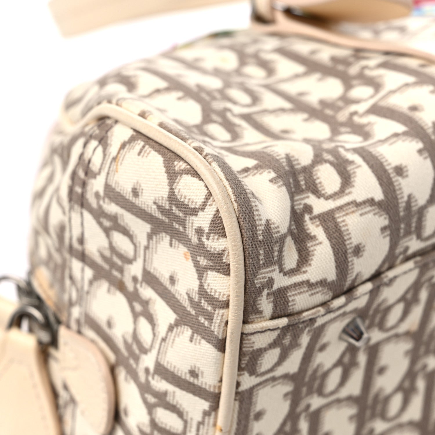 Christian Dior Monogram Vintage Flowers Bowler Beige 8 of 17