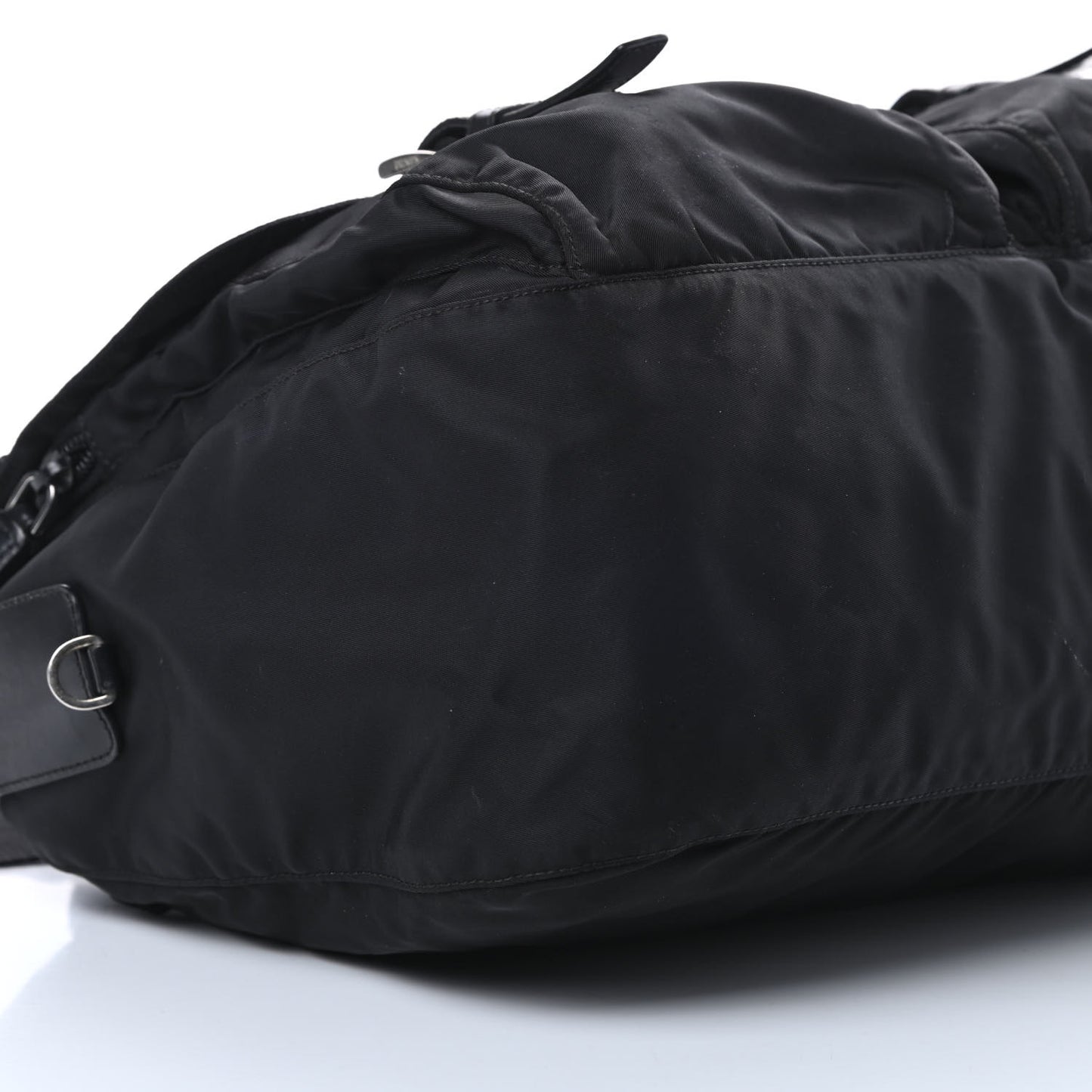 Nylon Vela Messenger Bag Black