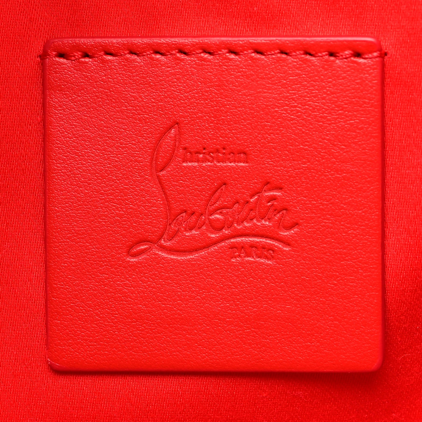 Calfskin Large Loubila Chain Shoulder Bag White