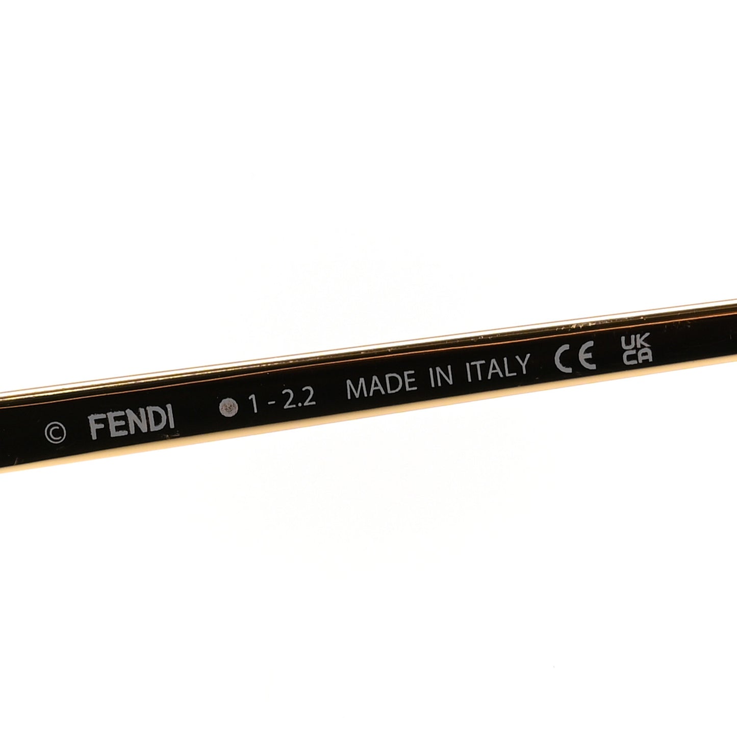 Metal Crystal Fendi First Fashion Show Oval Sunglasses FE4075US Gold Grey