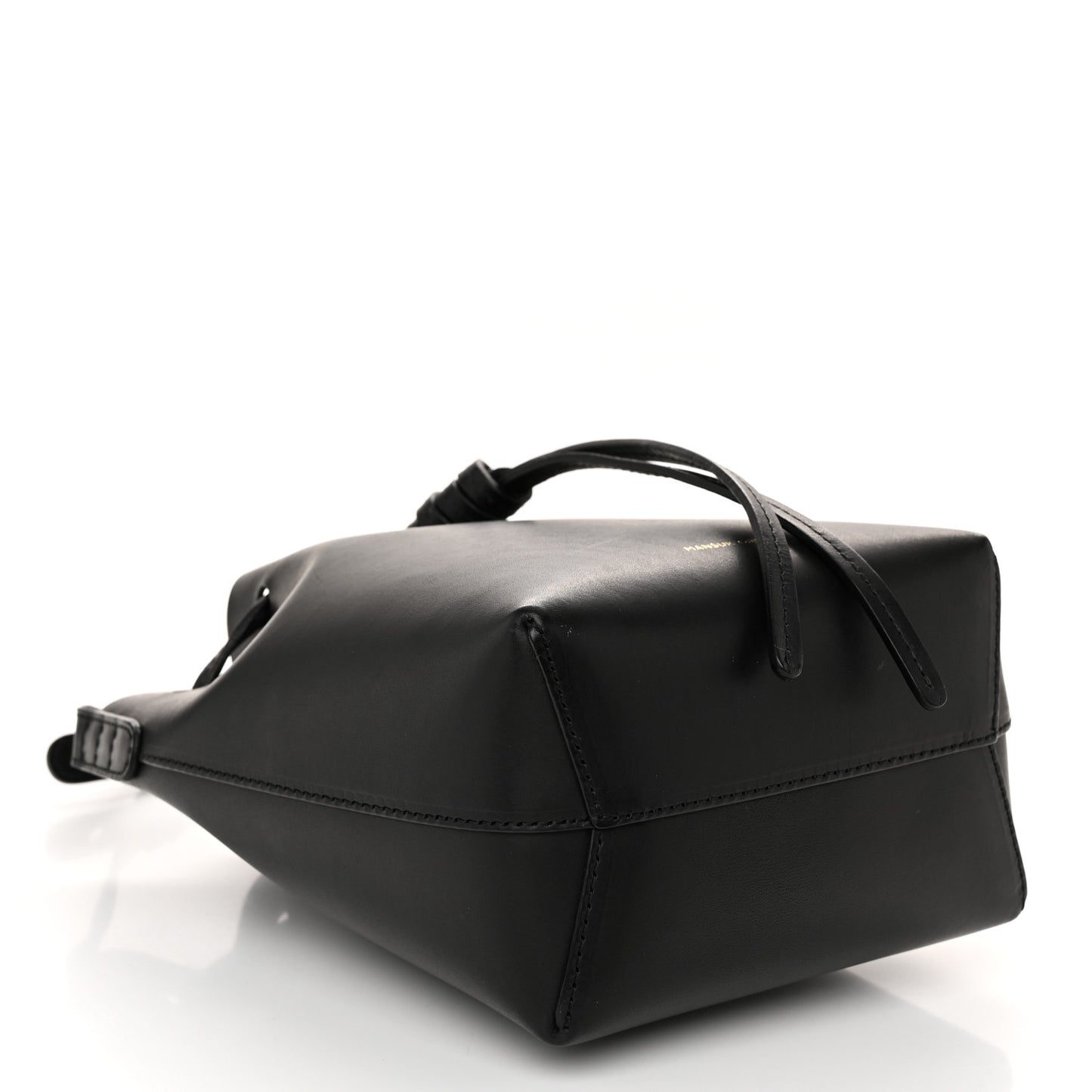 Calfskin Mini Mini Bucket Bag Black Royal Blu