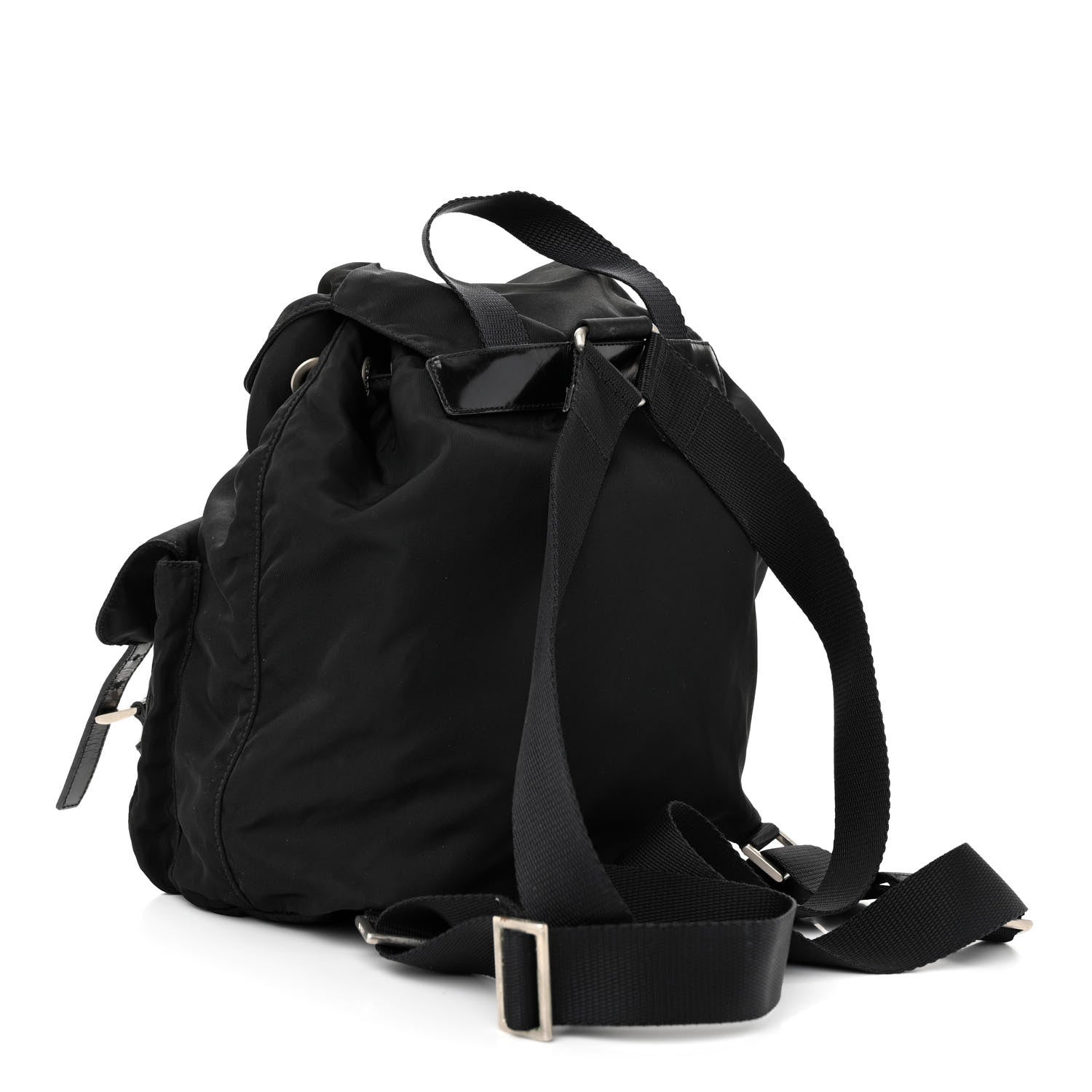 Prada Nylon Vela Medium Backpack Black 3 of 12