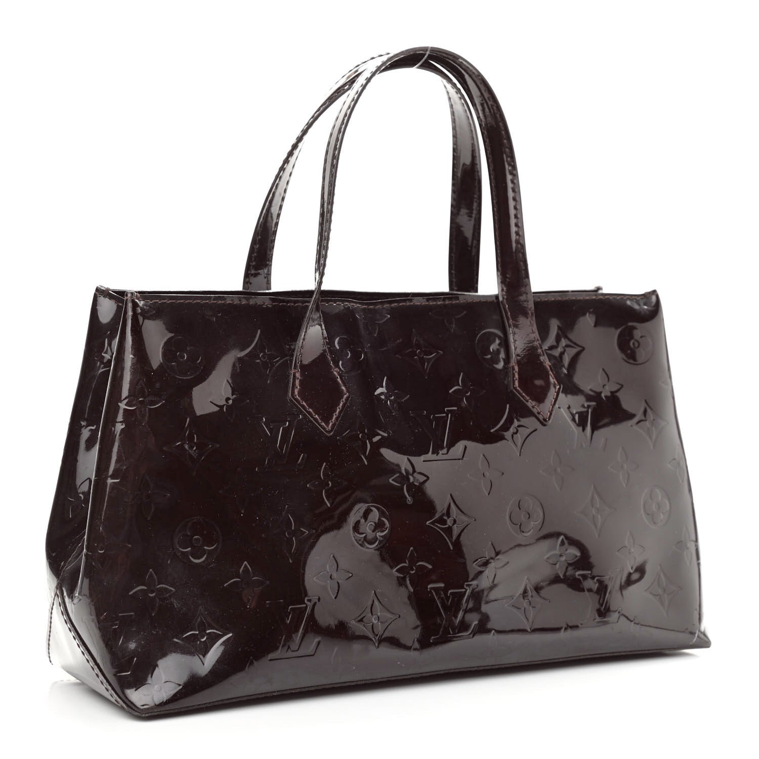 Louis Vuitton Vernis Wilshire PM Amarante 3 of 9