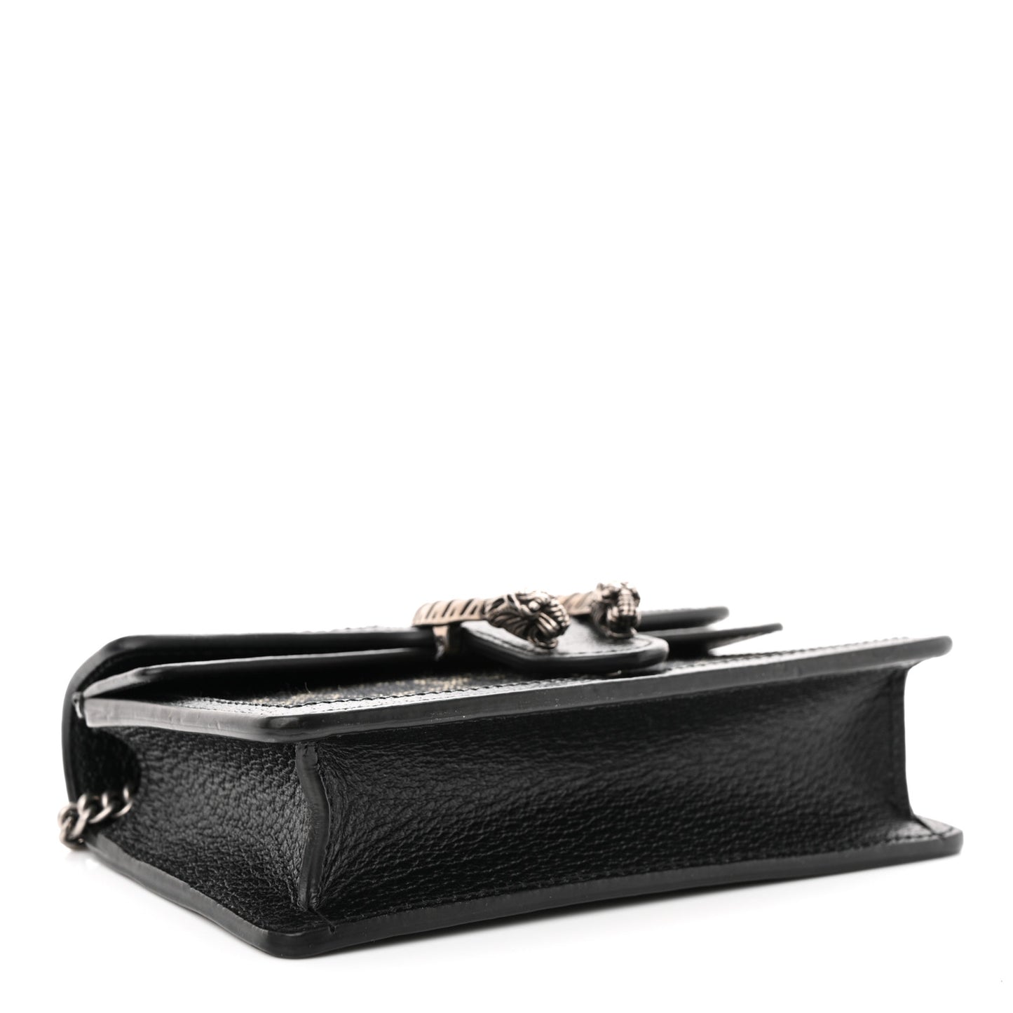 Jacquard Black Denim GG Monogram Super Mini Dionysus Shoulder Bag Black Ivory