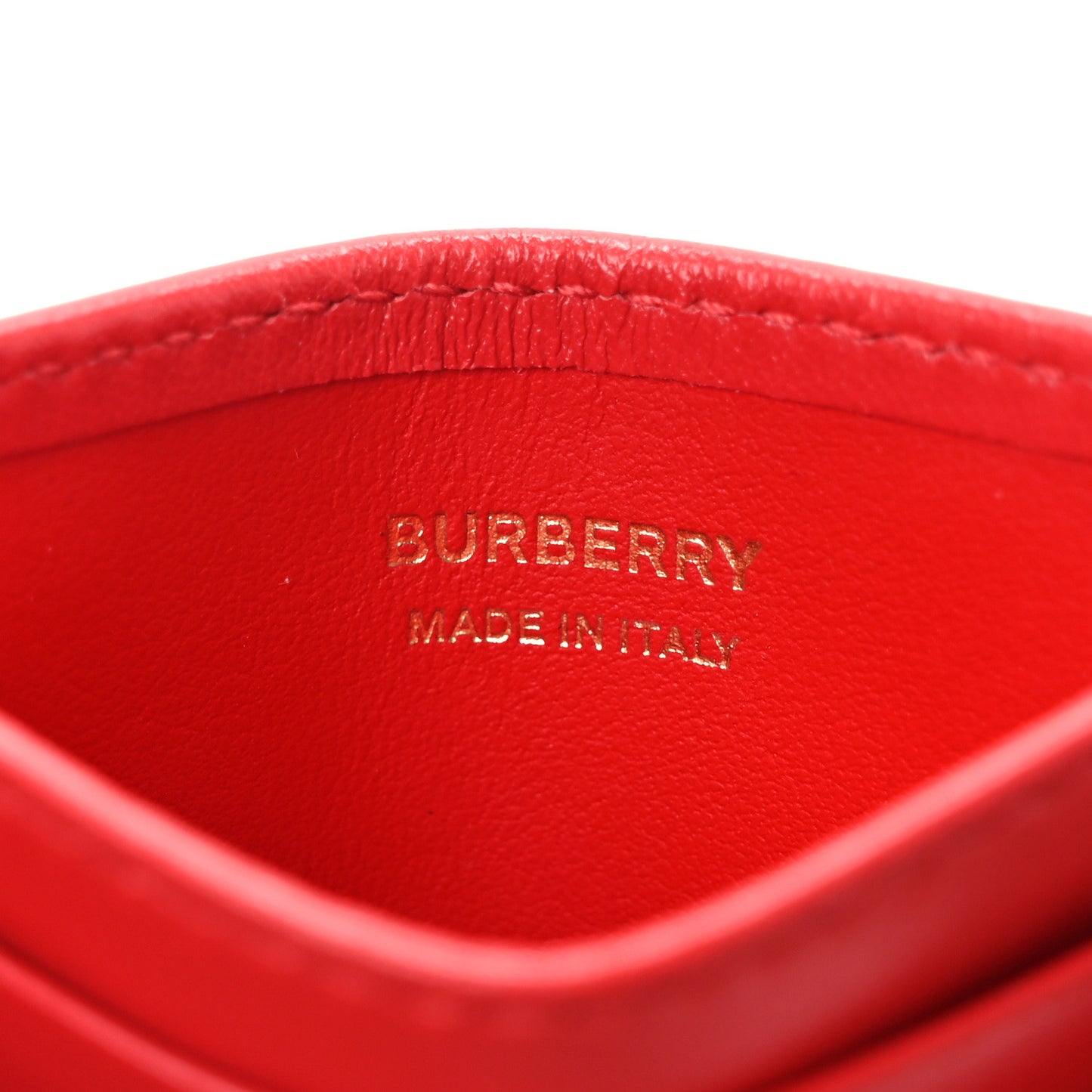 Lambskin Quilted Small Lola Card Holder Red