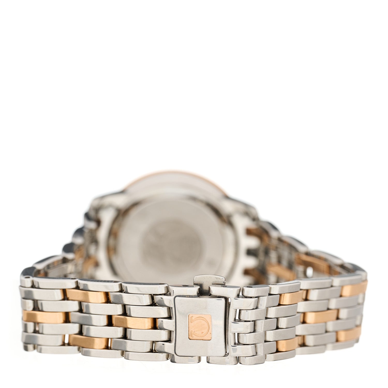 Omega Stainless Steel 18K Red Gold Mother of Pearl 27mm De Ville Prestige Quartz Watch 424.20.27.60.52.002 3 of 5