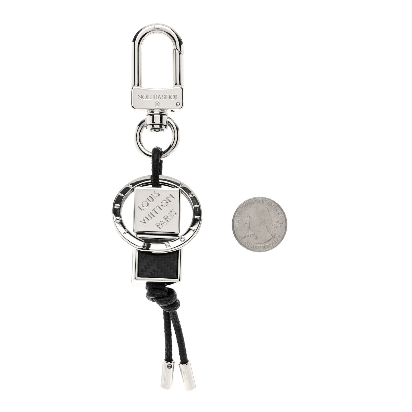 Palladium Damier Graphite Dice Bag Charm Key Holder