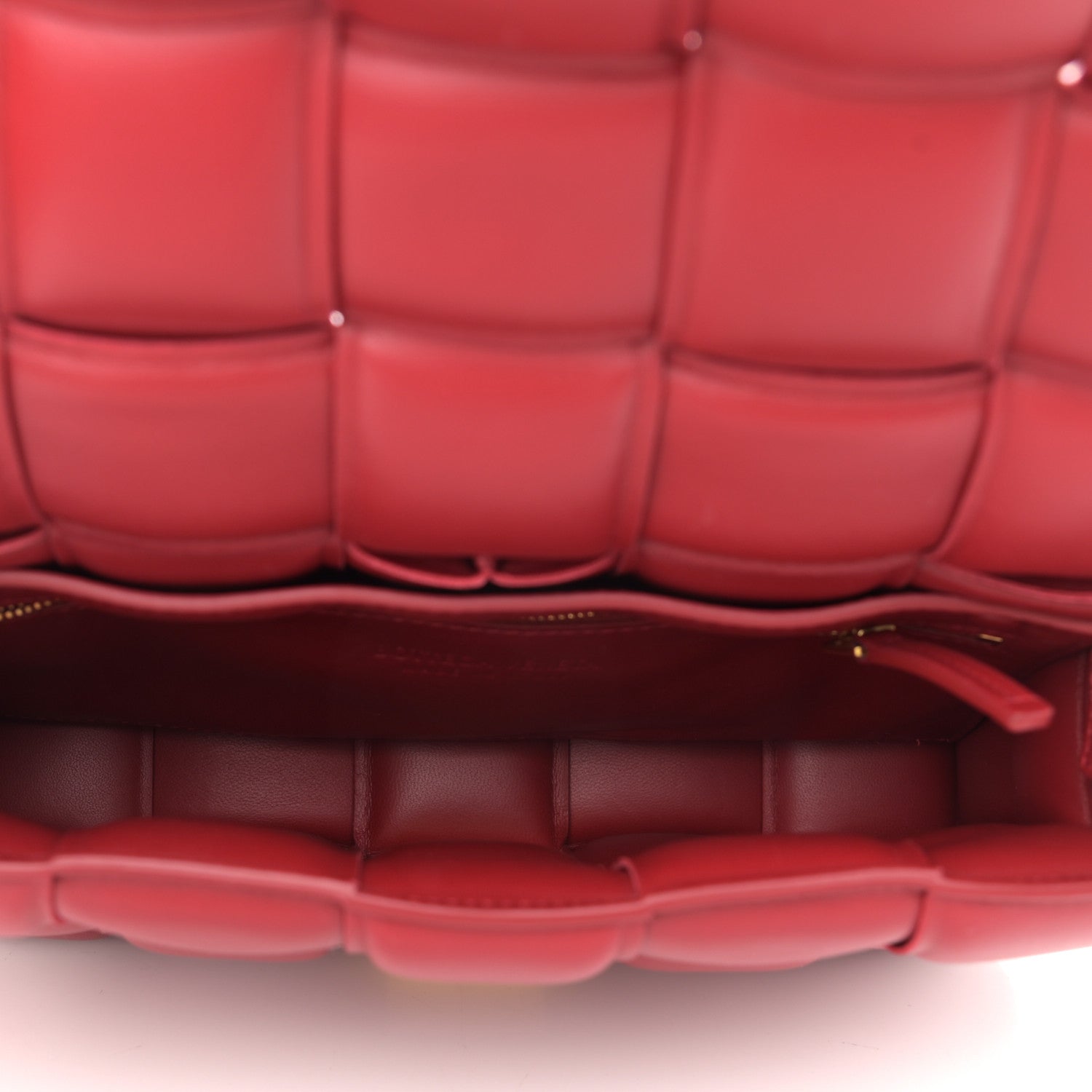 Bottega Veneta Nappa Maxi Intreccio Padded Cassette Crossbody Bag Dark Red 5 of 9