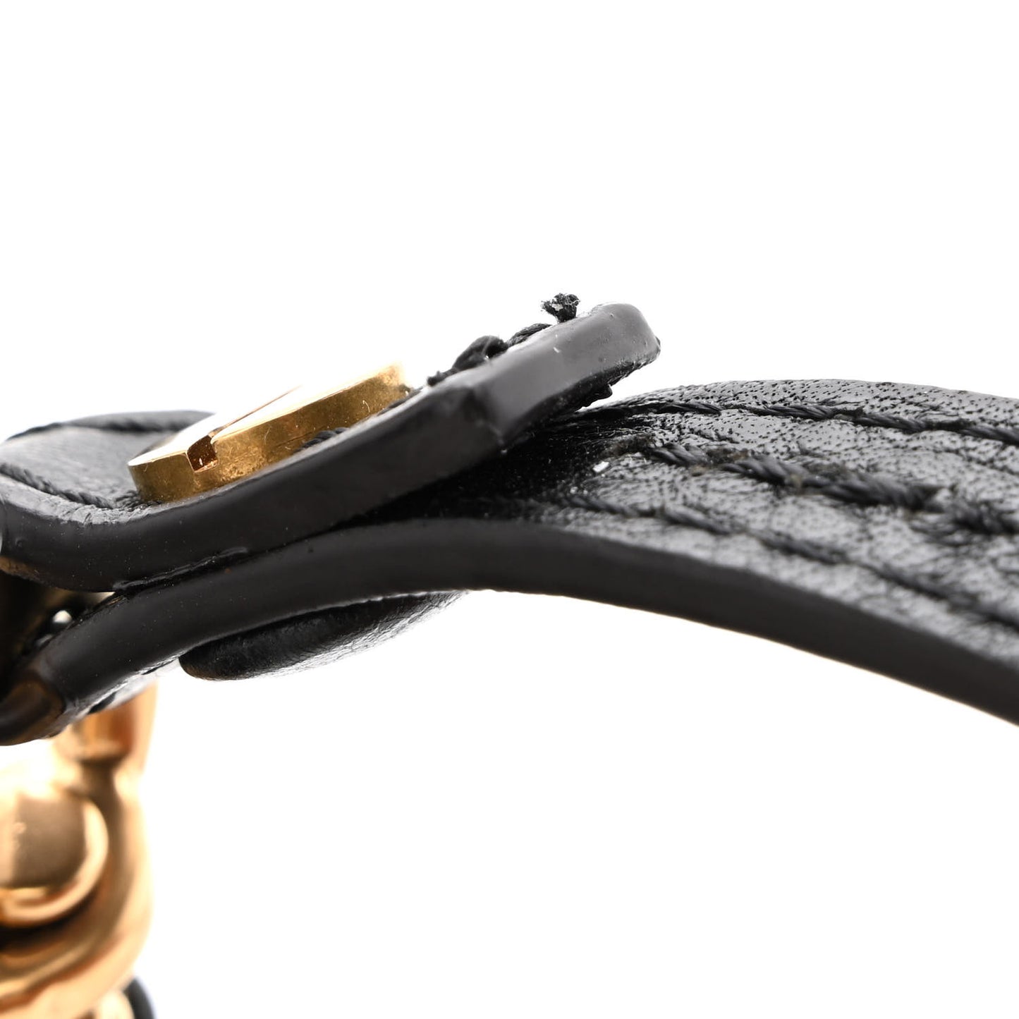 Calfskin Small Nile Bracelet Minaudiere Bag Black