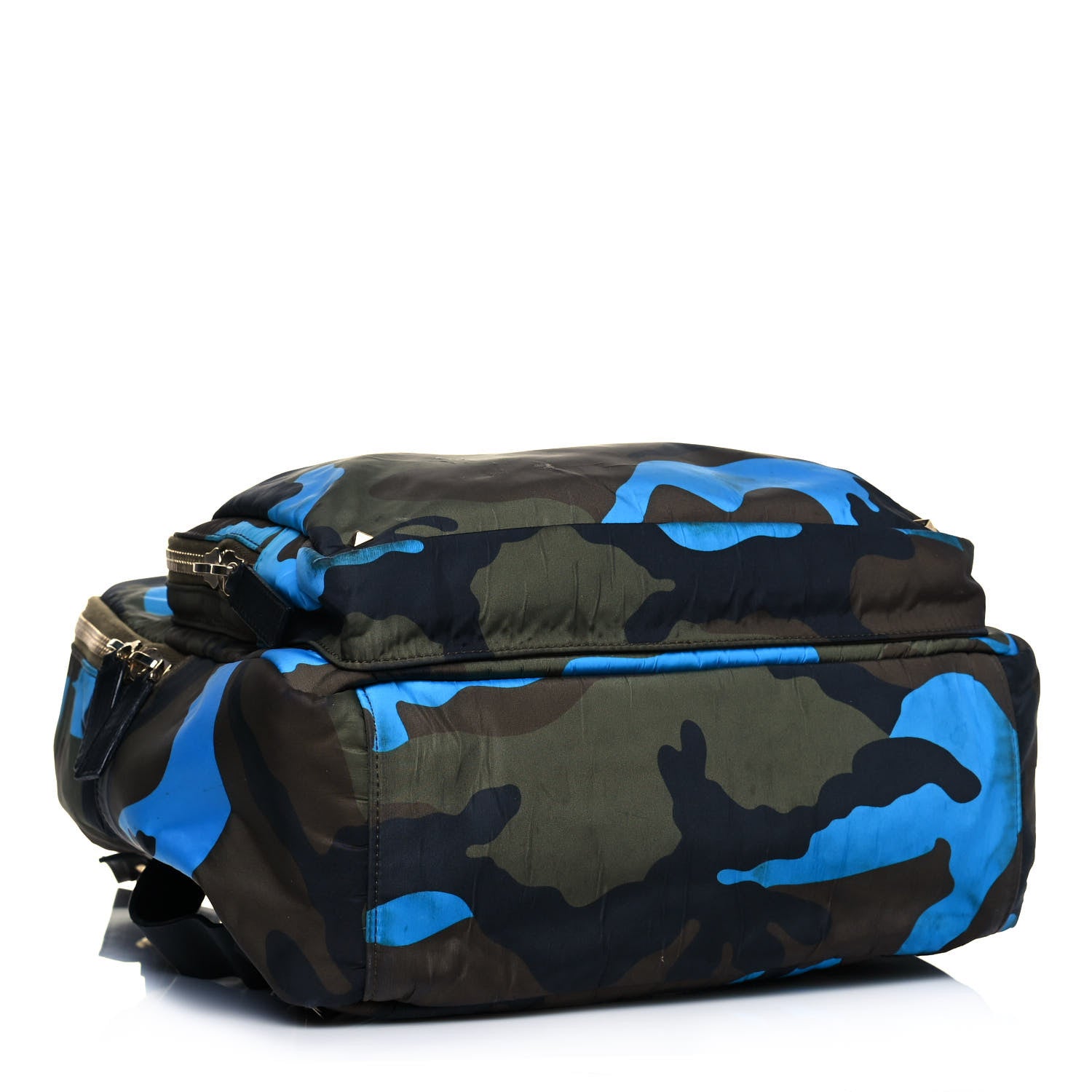 Valentino Garavani Nylon Camouflage Backpack Green Blue Fluo 4 of 21