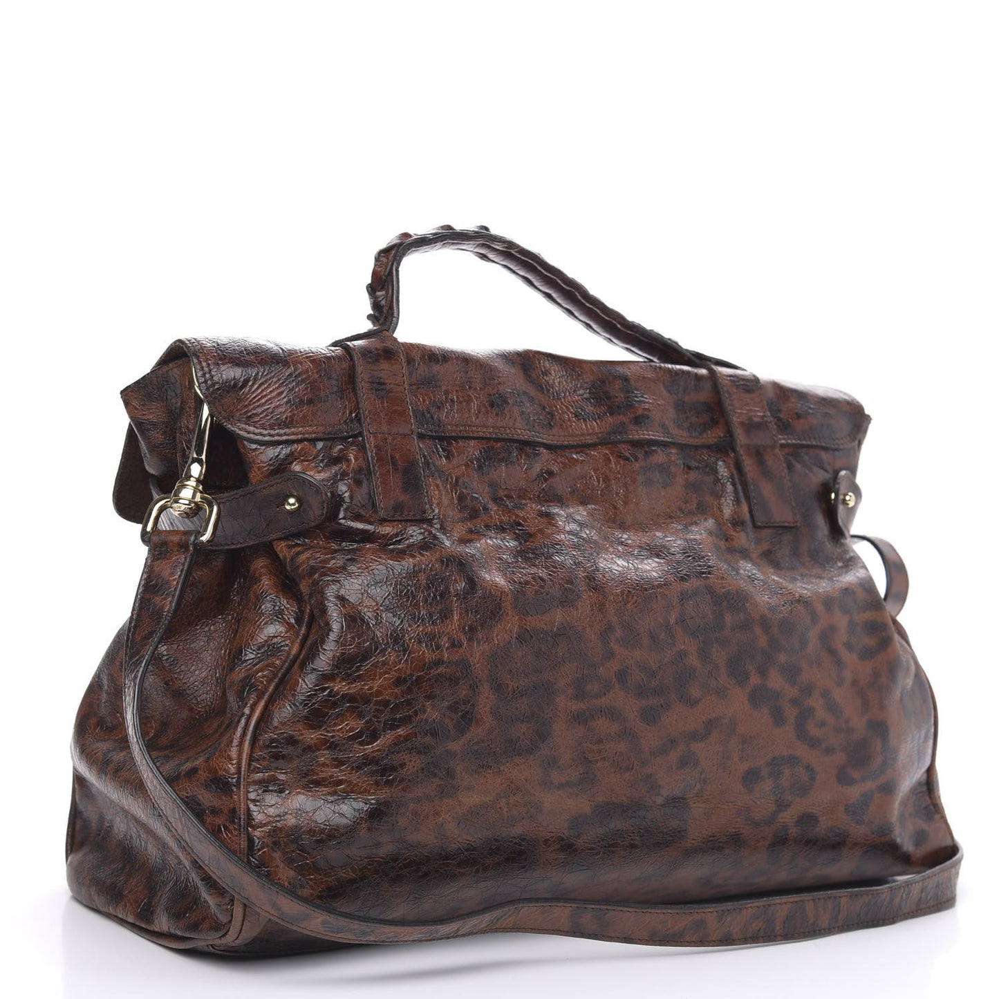 Shiny Leopard Oversized Alexa Dark Oak