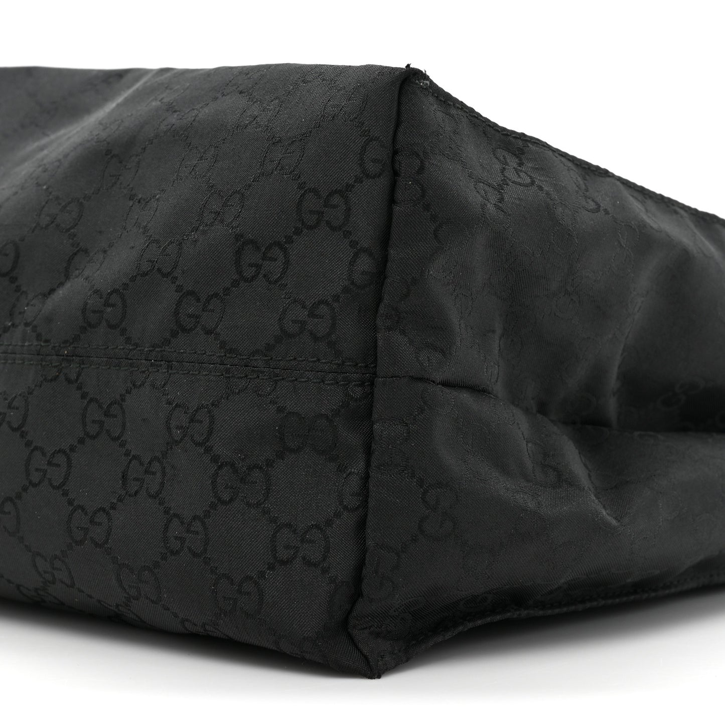 Nylon Monogram Vertical Tote Black