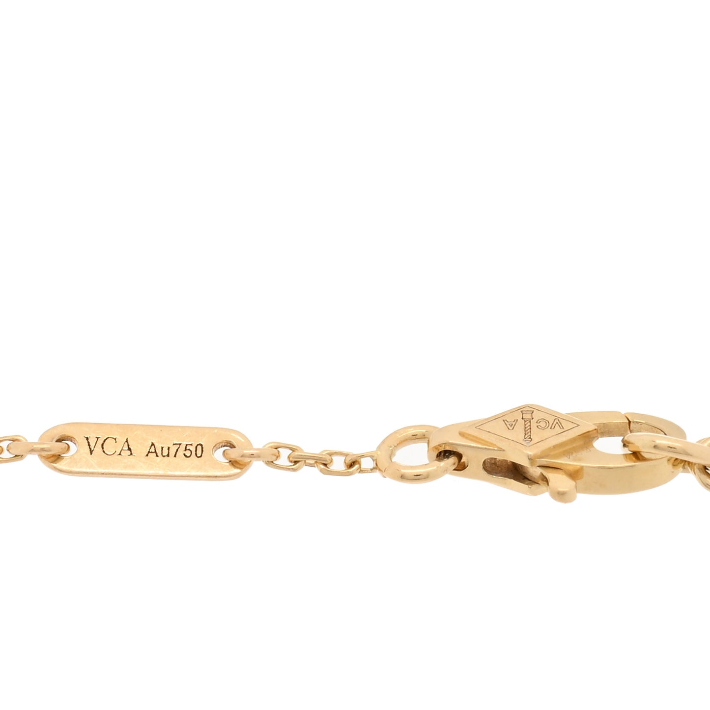 18K Yellow Gold Mother of Pearl Sweet Alhambra Bracelet