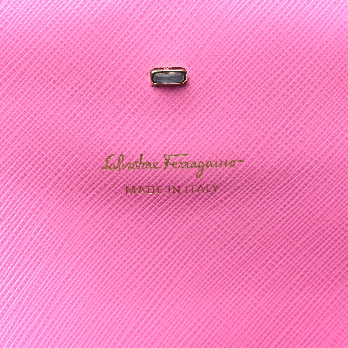 Hammered Calfskin Mini Gancini Icona Bag Pink