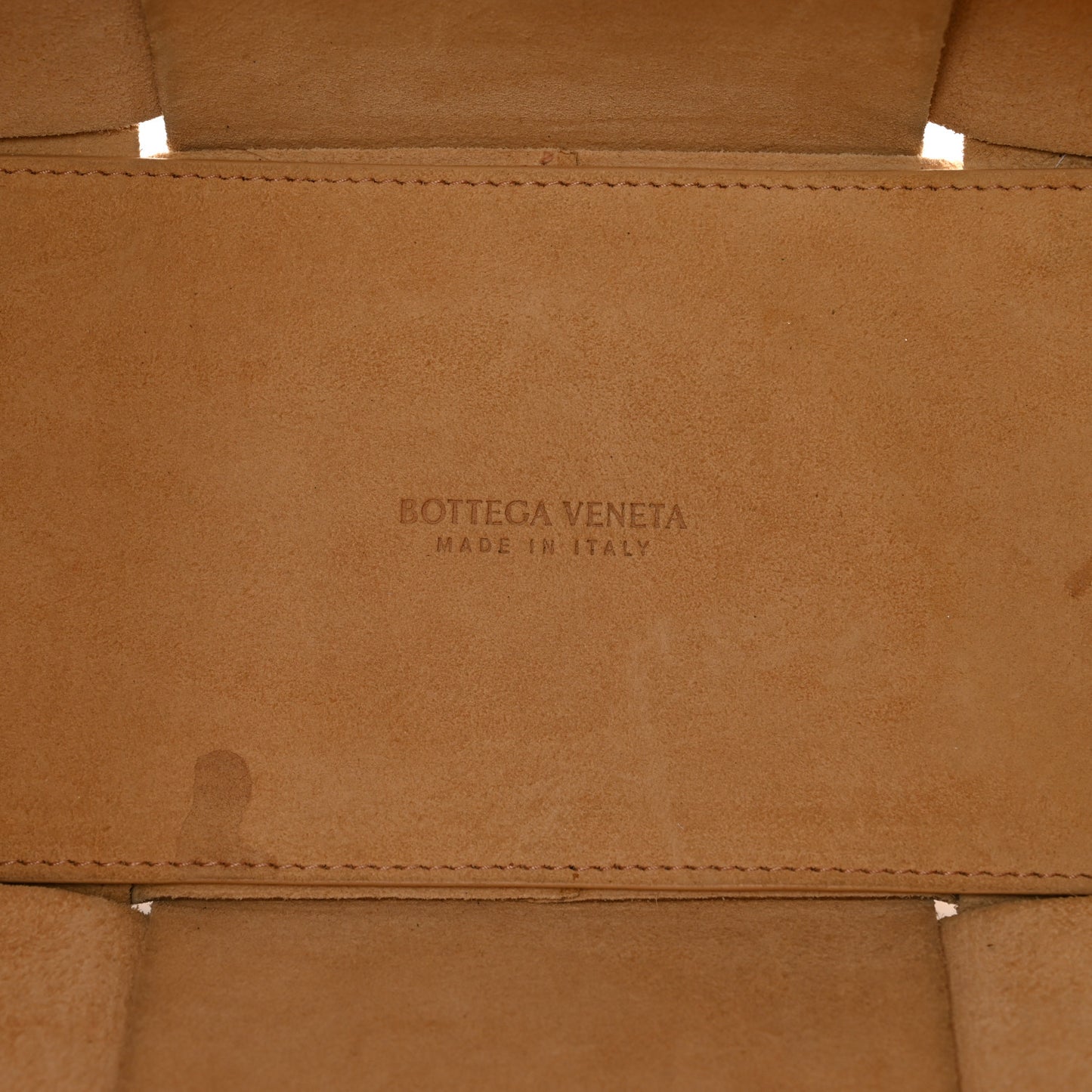 Nappa Maxi Intrecciato Medium Arco Tote Almond