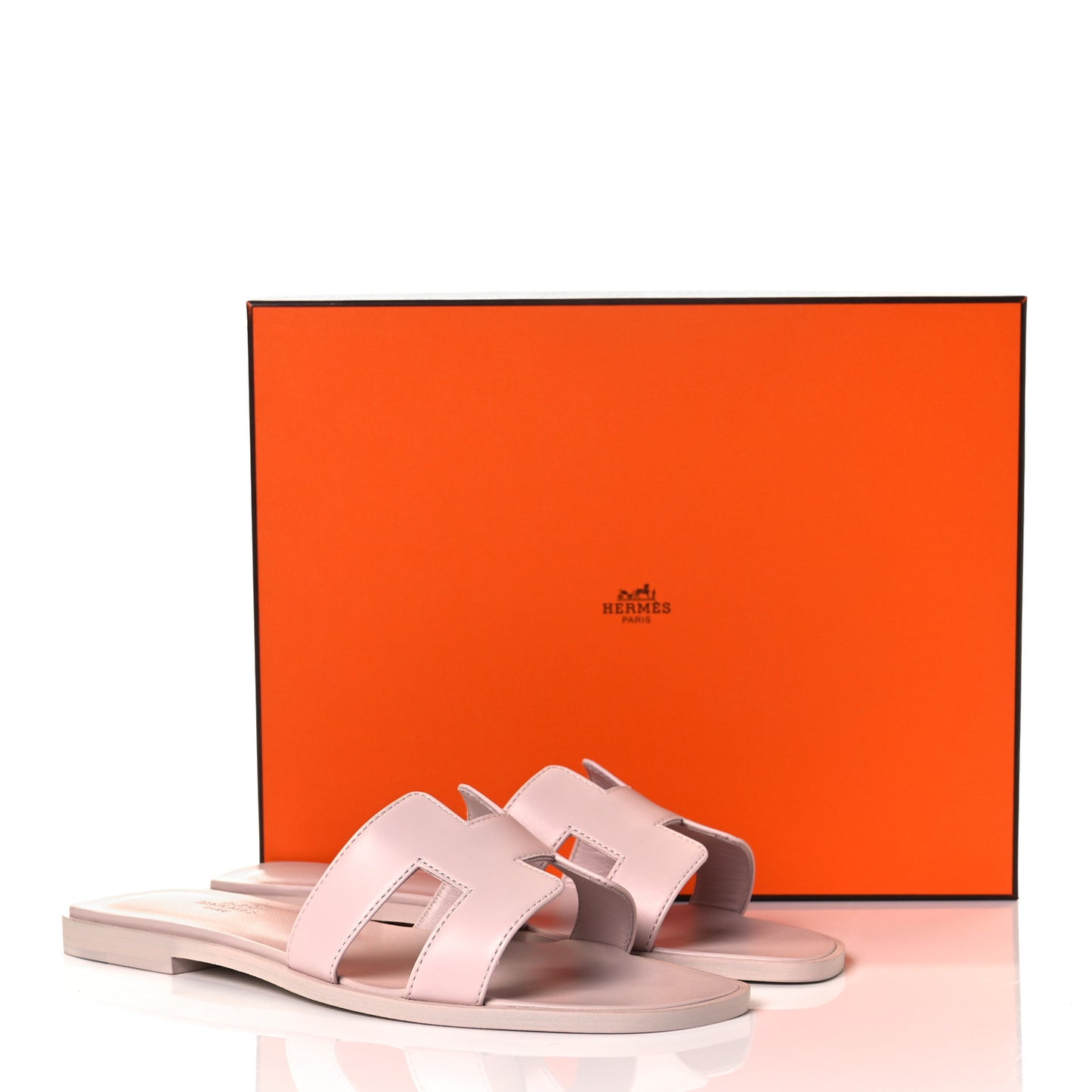 Calfskin Oran Sandals 37.5 Rose Petale