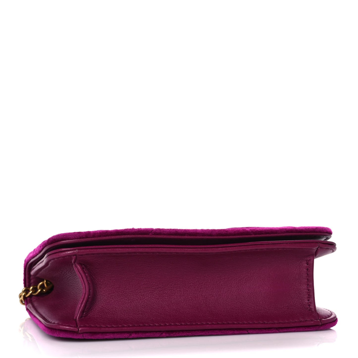 Velvet Matelasse GG Marmont Mini Bag Fuchsia Violet Cyclamen
