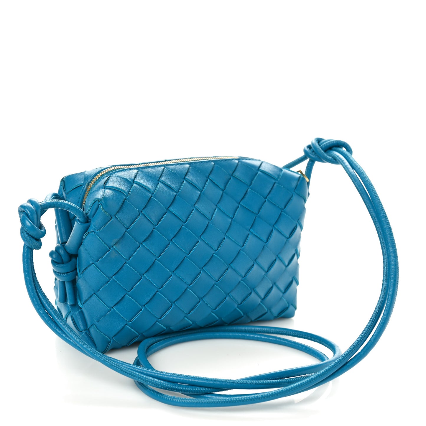 Nappa Intrecciato Mini Loop Camera Bag Blueprint