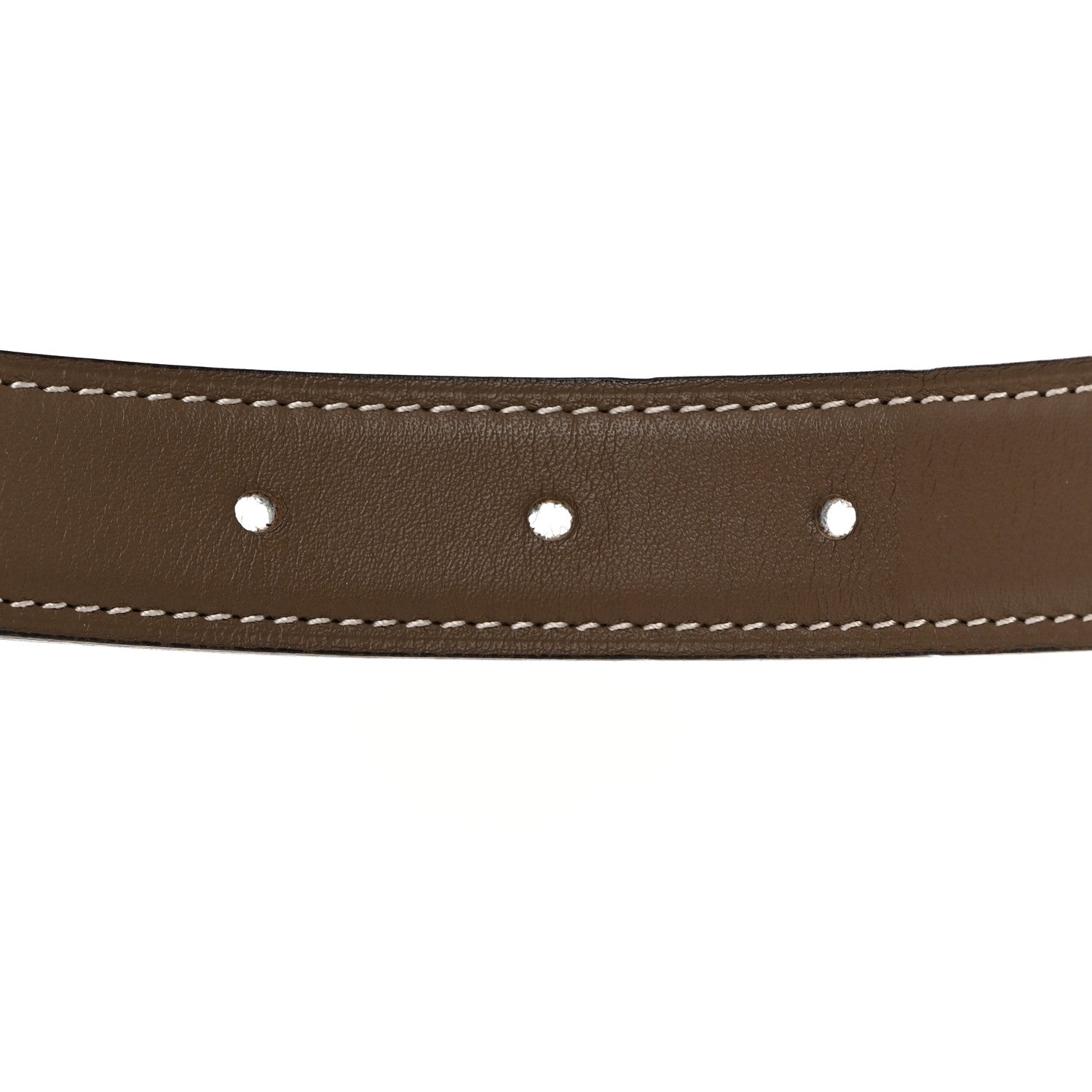 Hermes Epsom Swift 24mm Mini Constance H Belt 70 28 White Etoupe 6 of 7