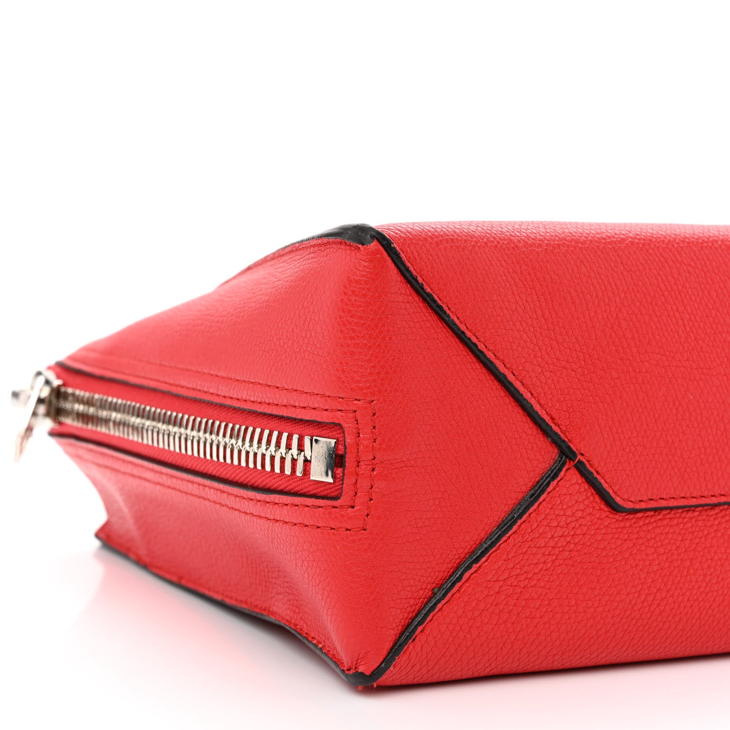 Balenciaga Grained Calfskin Plate Hardware Papier A6 Zip Around Tote Rouge Houx 9 of 18