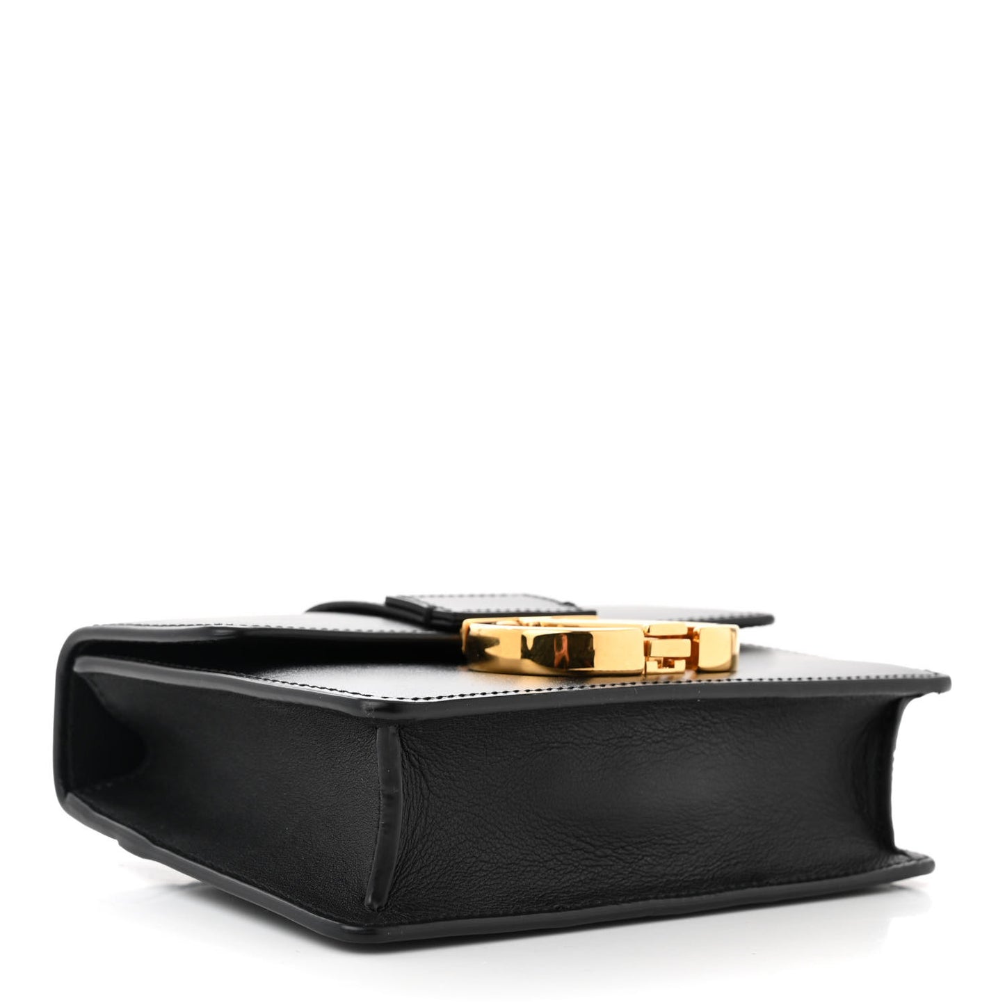 Smooth Calfskin Micro 30 Montaigne Flap Bag Black
