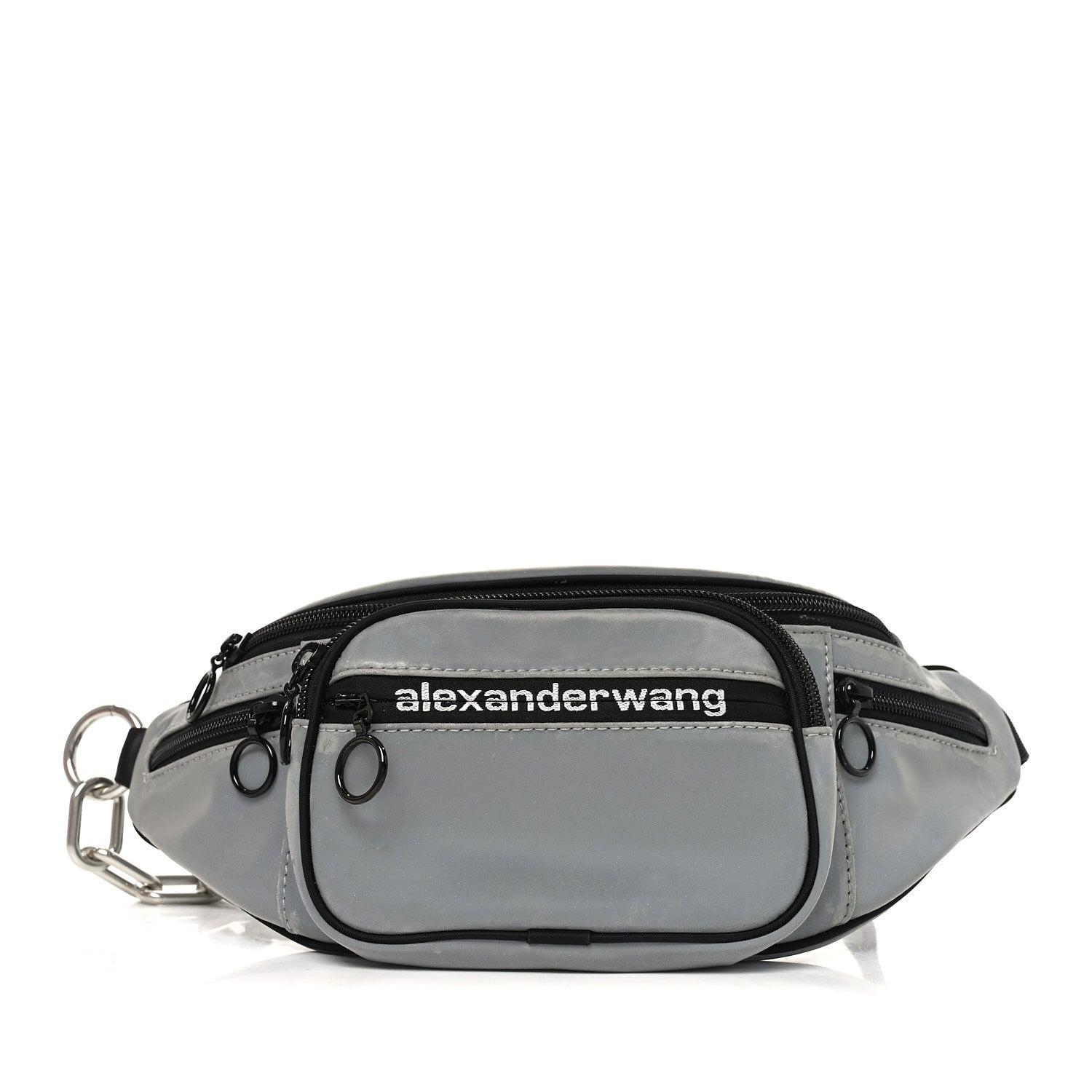 alexander wang mini attica backpack Alexander Wang Silver Reflective Attica Sport Fanny Pack