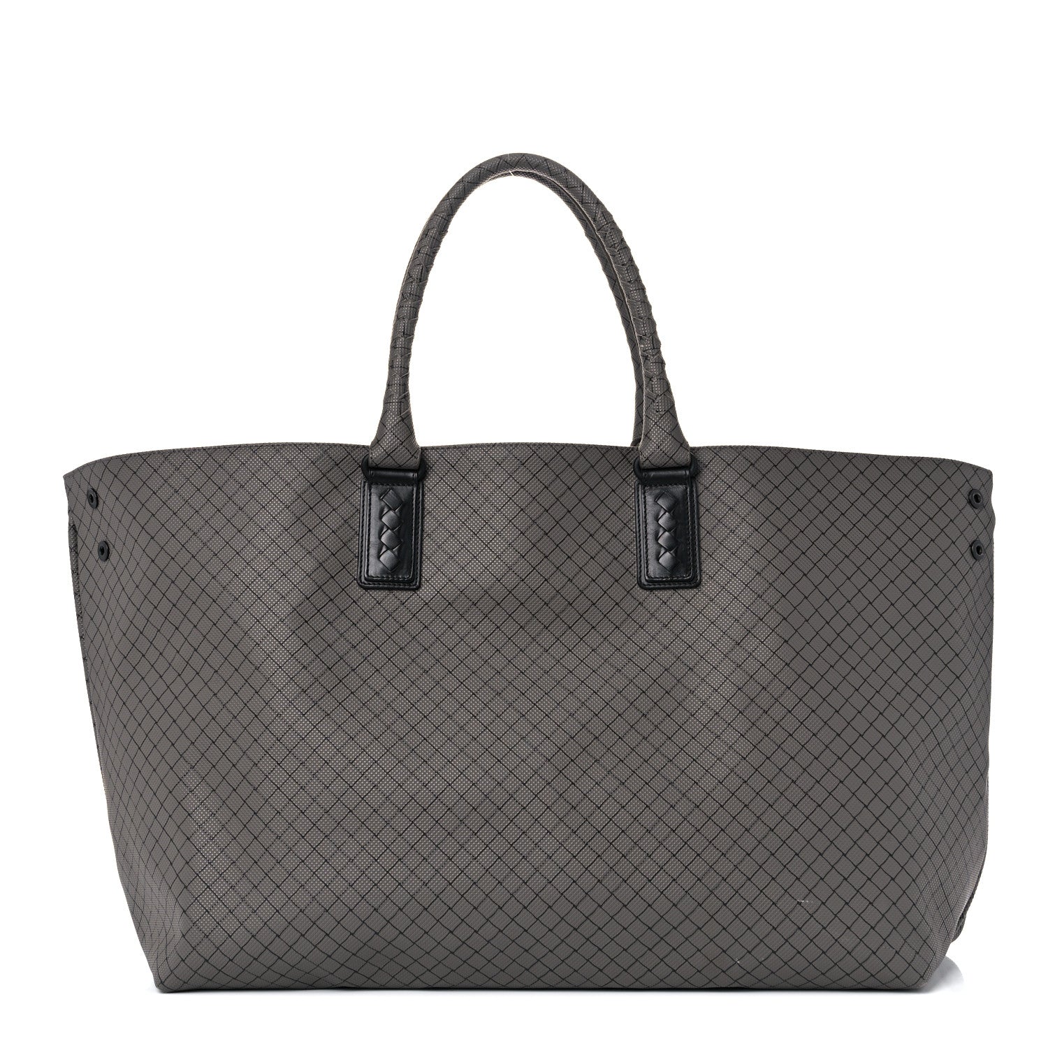 Bottega Veneta Rubberized Canvas Marcopolo Tote Shadow 1 of 15