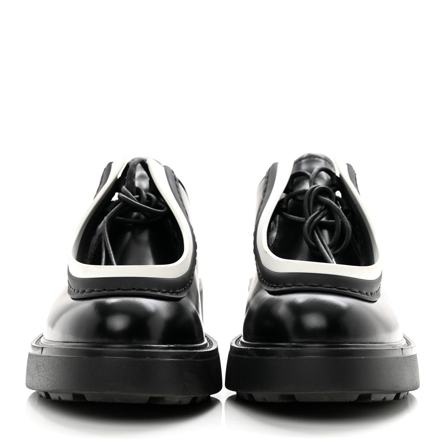 Spazzolato Rois Monolith 55mm Derby Loafers 39.5 Black White